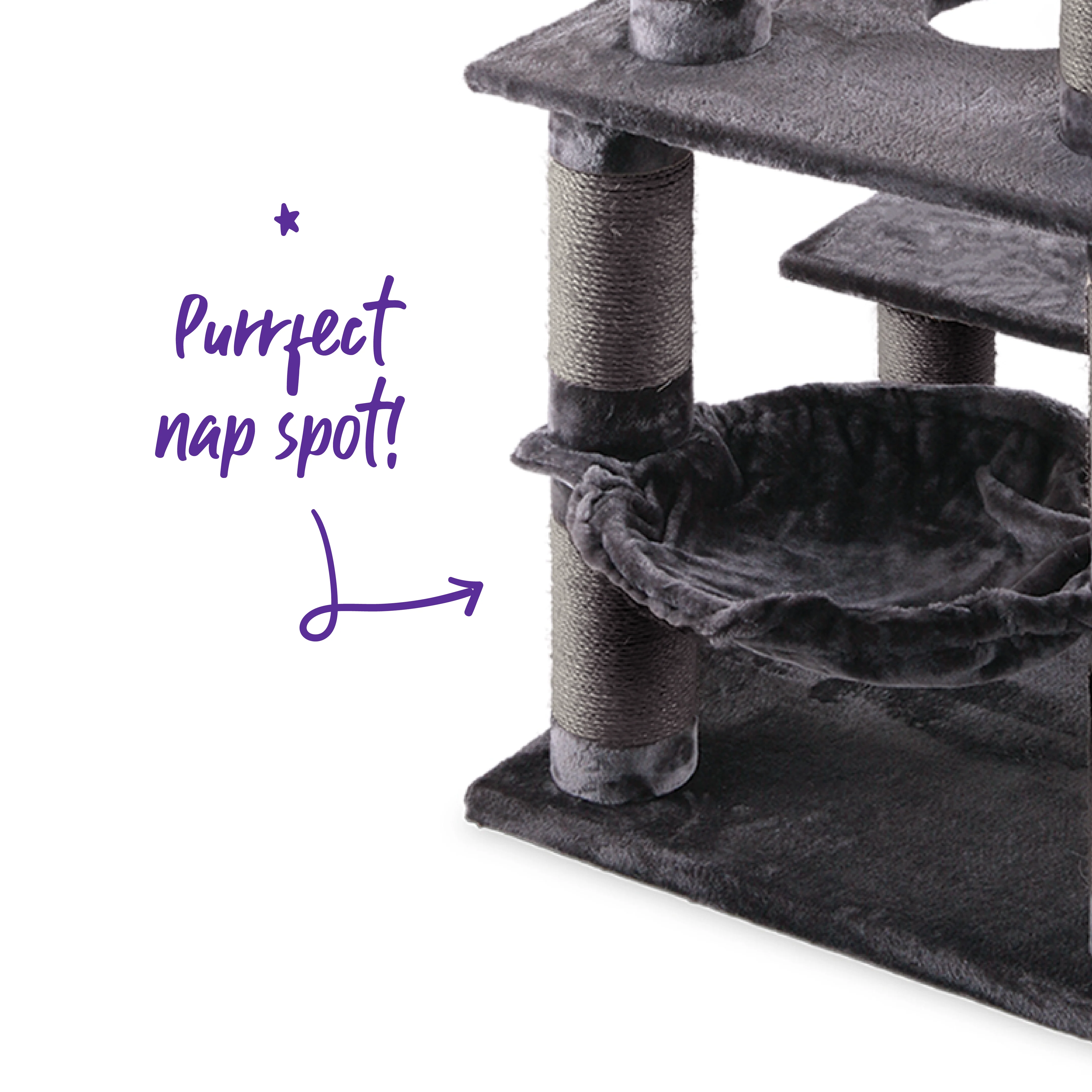 5 Level Cat Playground - Charcoal - Image 5