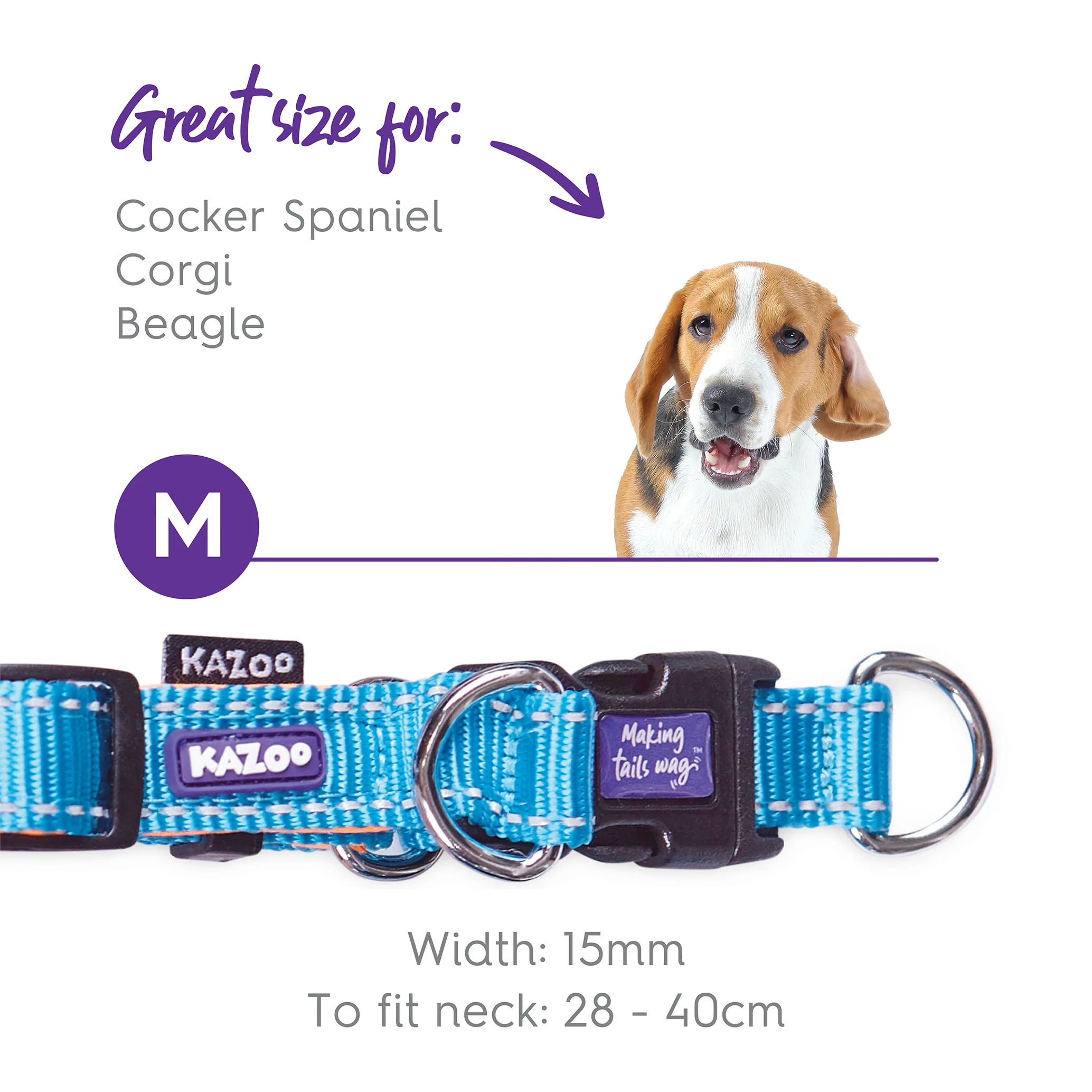 Active Easy-clip Dog Collar - Ocean Sunrise - Image 7