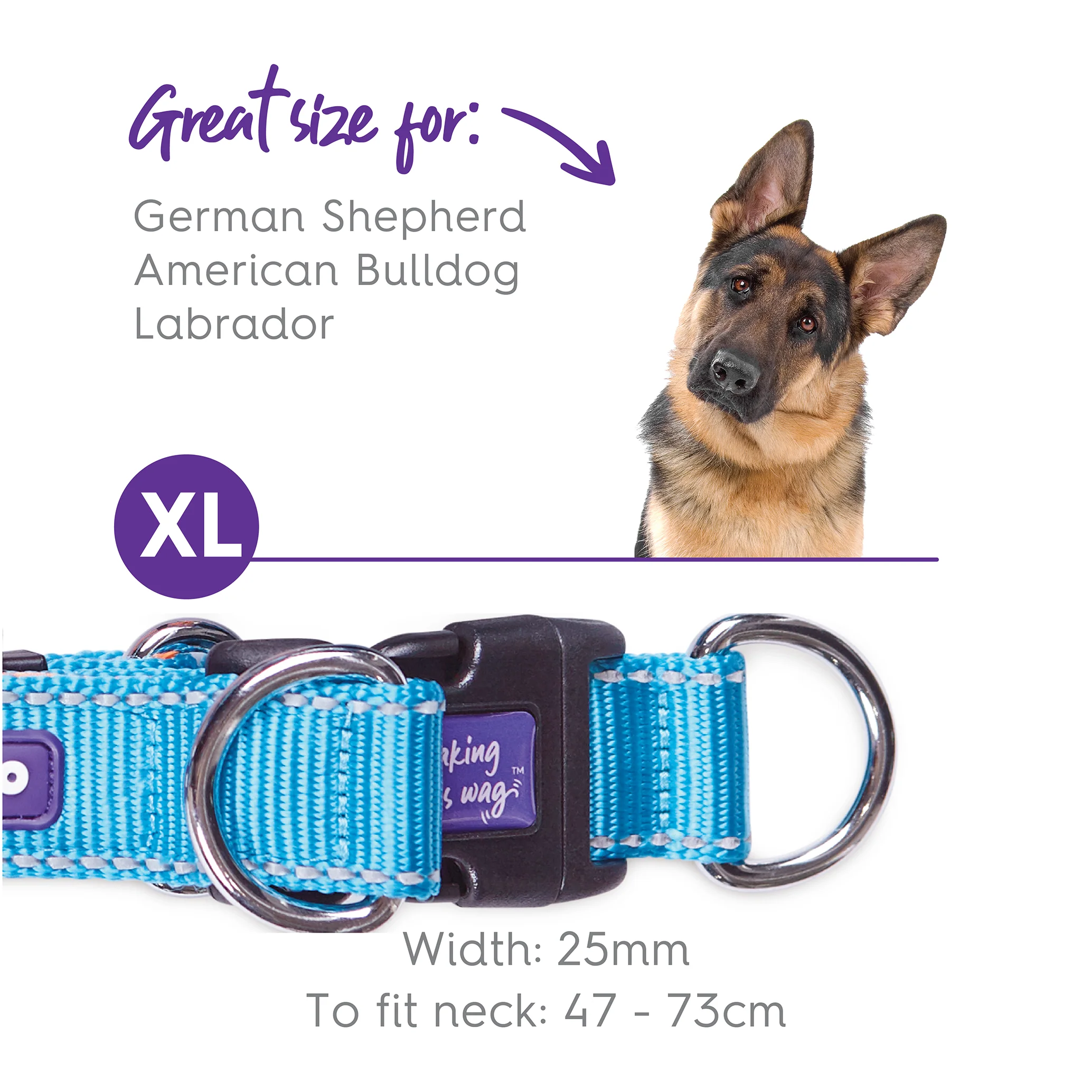 Active Easy-clip Dog Collar - Ocean Sunrise - Image 9