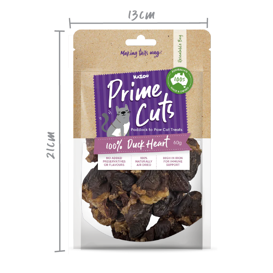 Aussie Duck Heart Cat Treats - Image 5