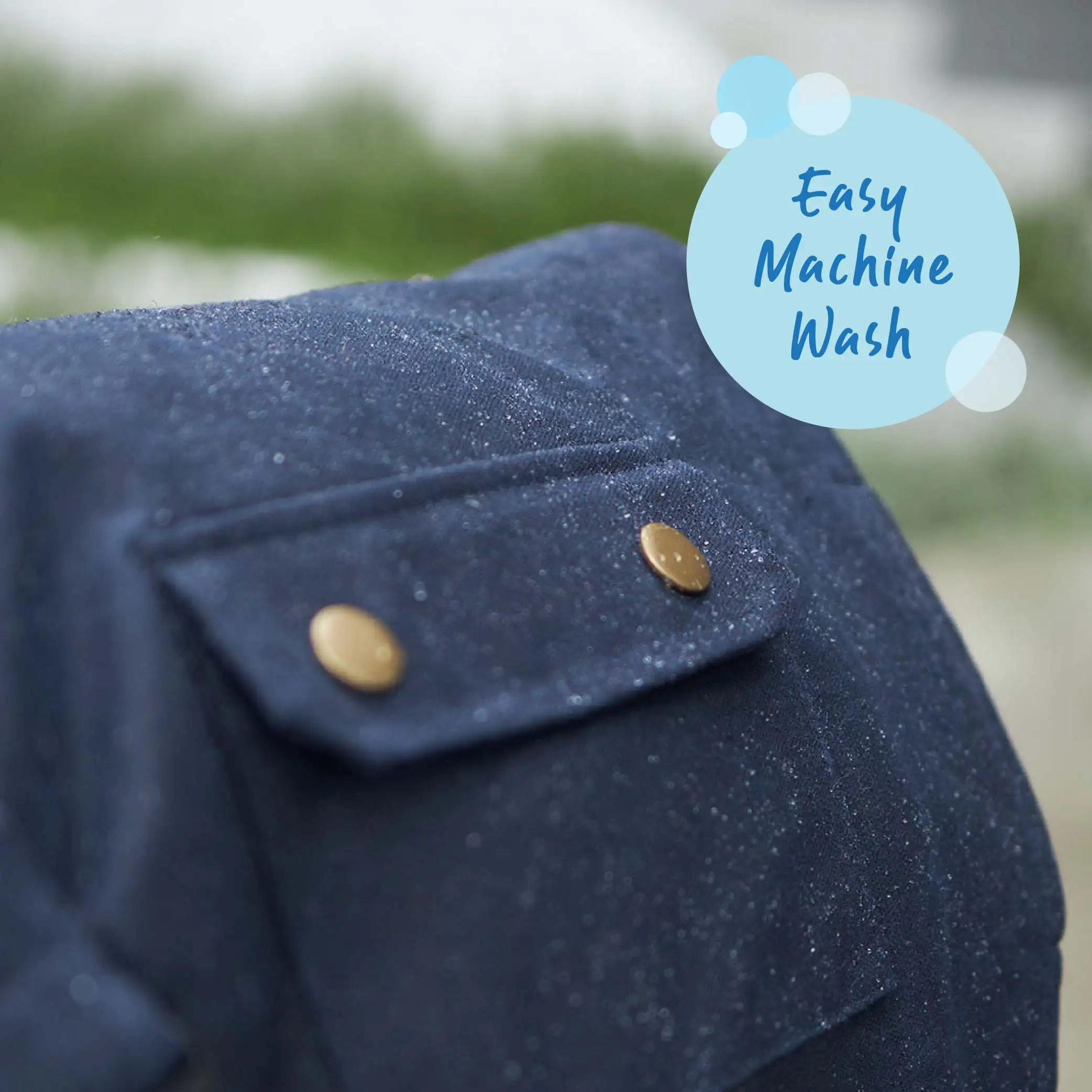 Aussie Oilskin Waterproof Dog Coat - Navy - Image 8