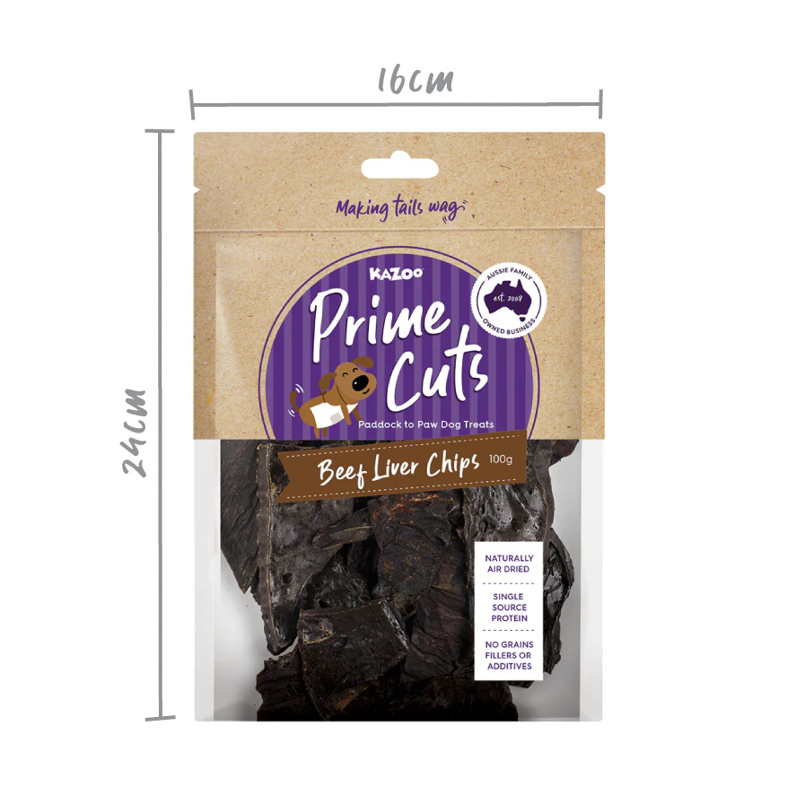 Aussie Beef Liver Chips Dog Treats - Image 3