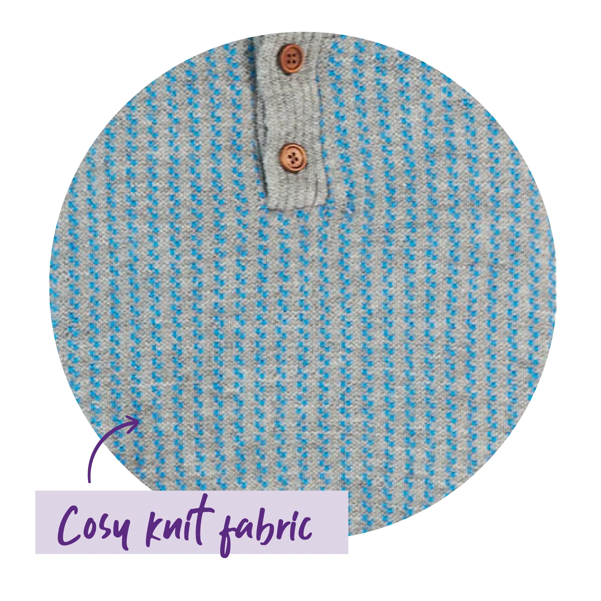 Blue Button Up Knit Dog Jumper - Image 4
