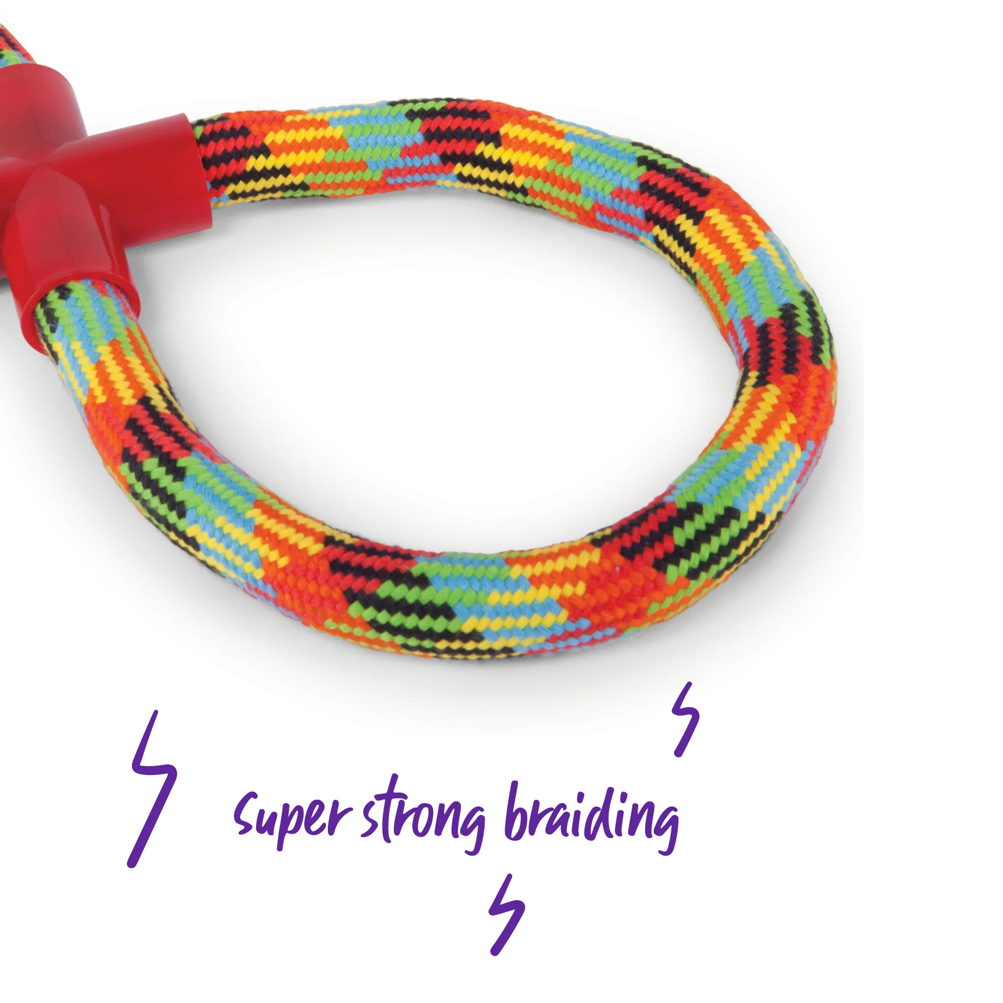Braided Rope Figure 8 Tug Dog Toy - Image 4