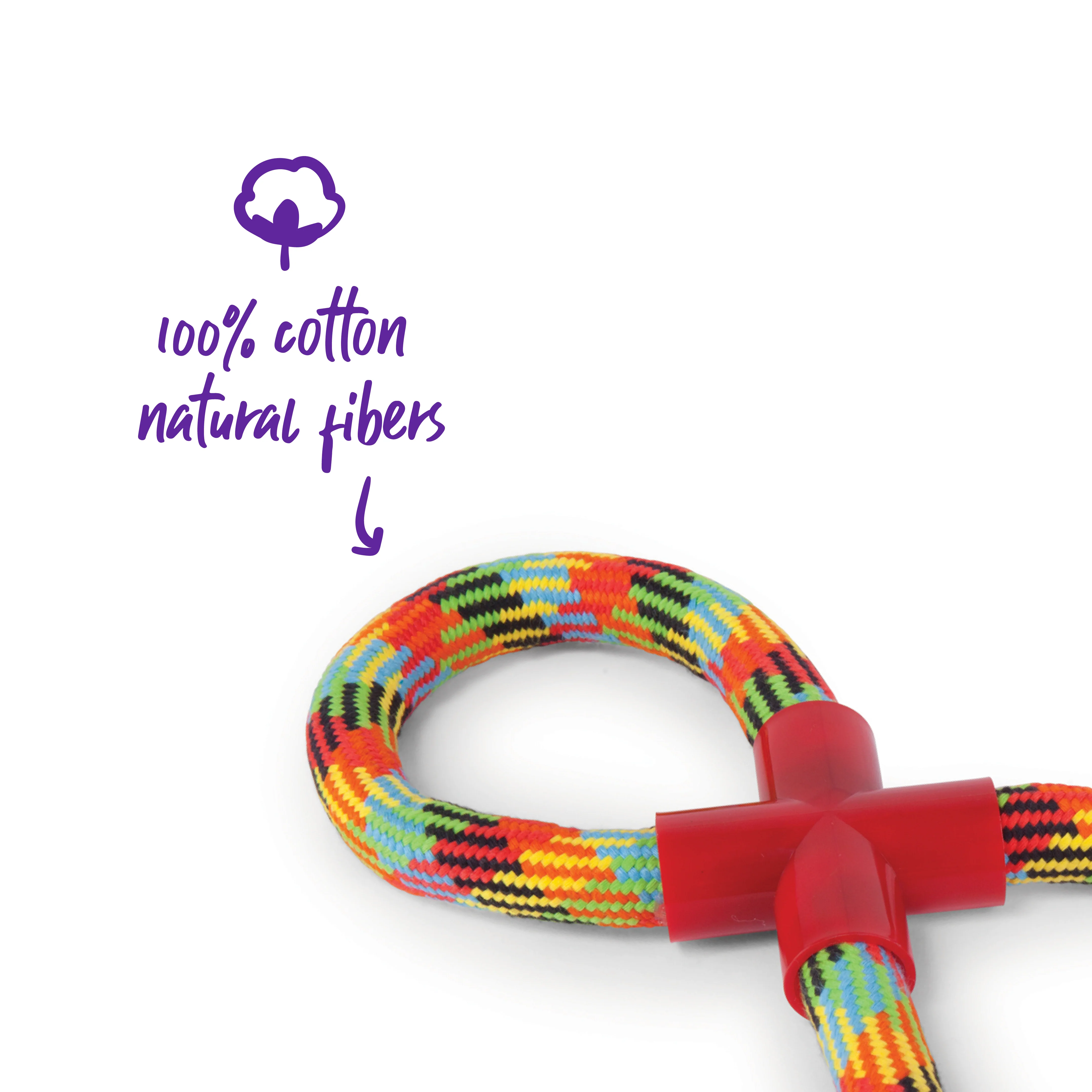 Braided Rope Figure 8 Tug Dog Toy - Image 5