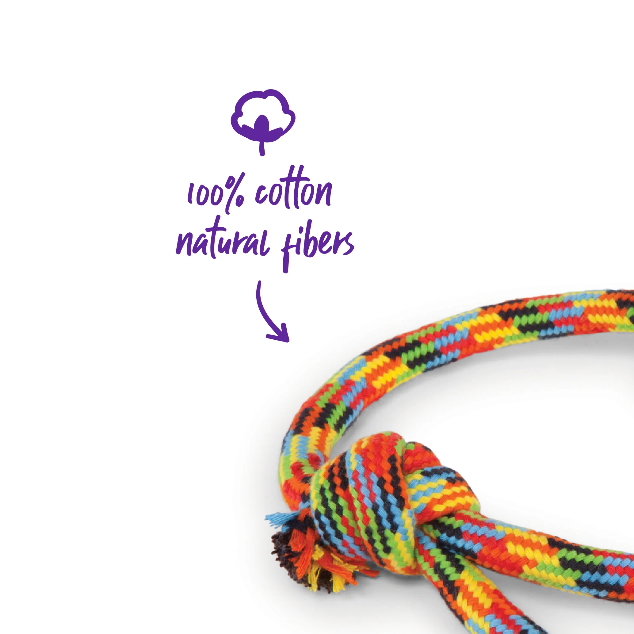 Braided Rope Sling Tennis Ball Dog Toy - Image 4