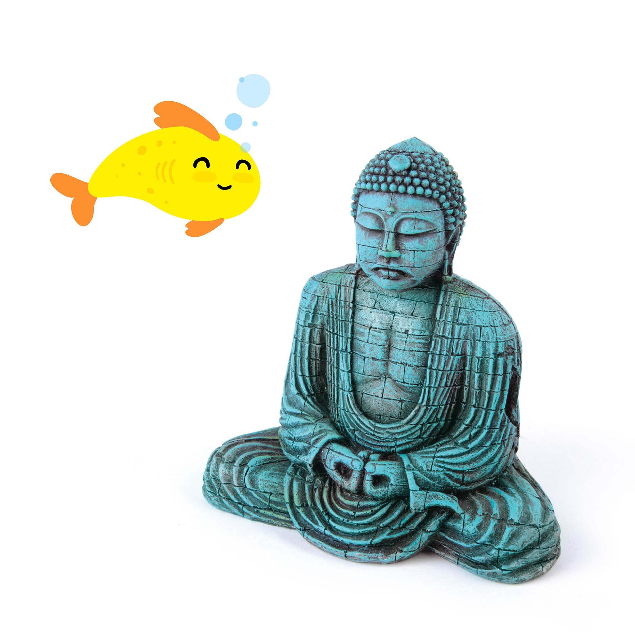 Bubbling Buddha Fish Tank Ornament - Image 3