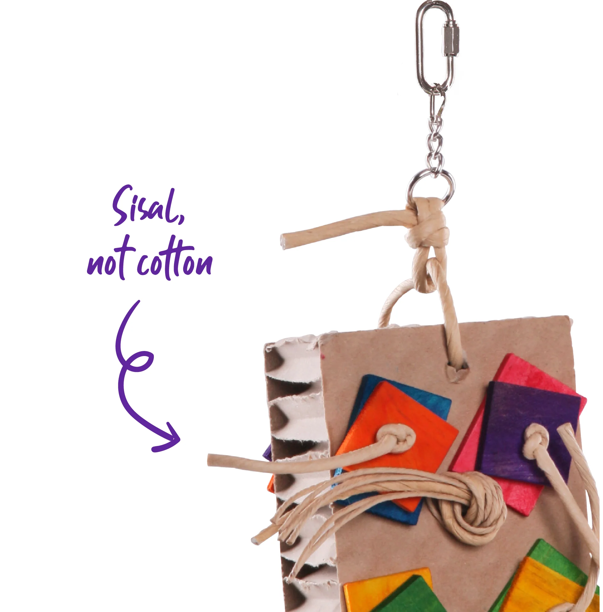 Cardboard Activity Board Bird Toy - Image 3