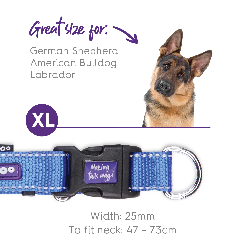 Classic Easy-clip Dog Collar - Blue - Image 9