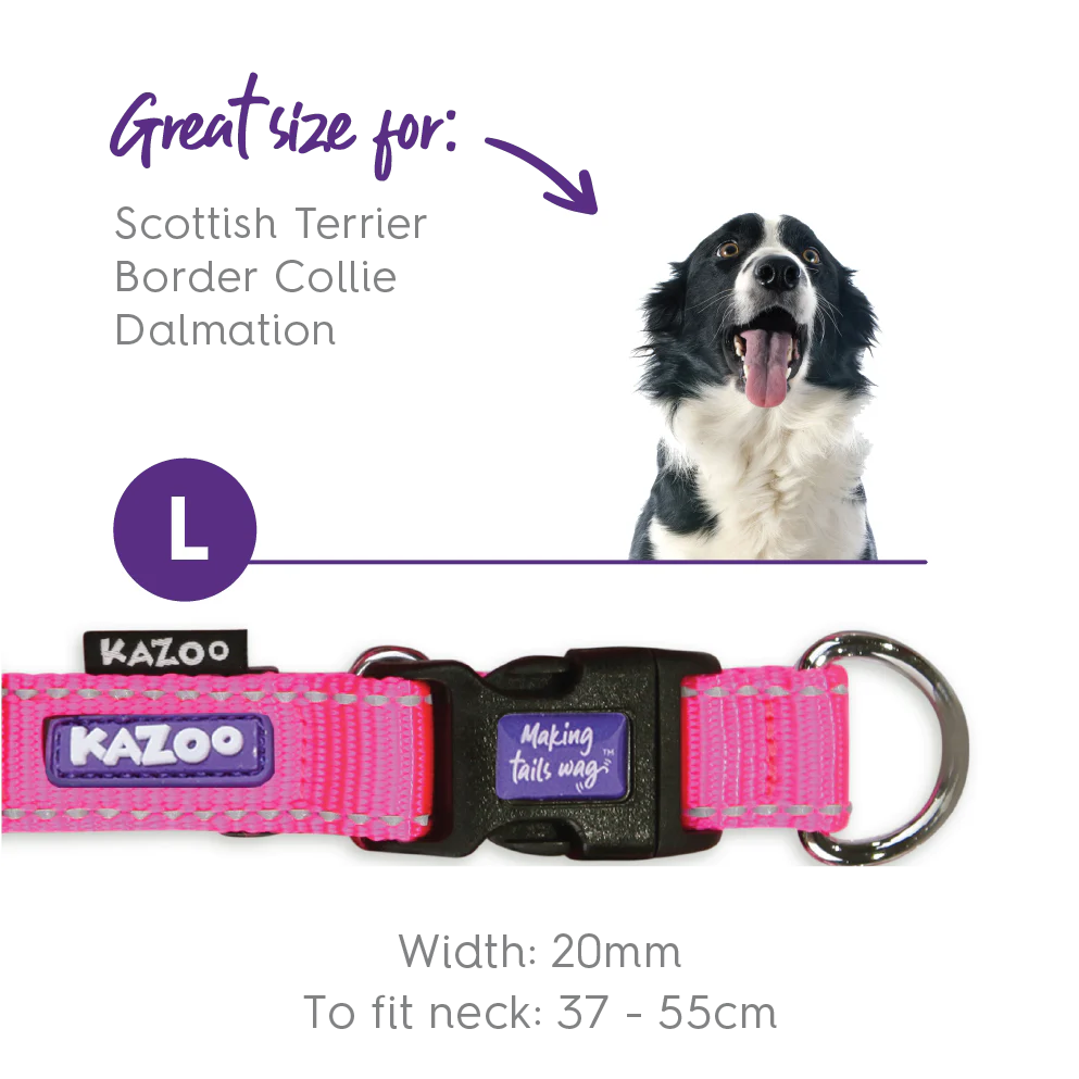 Classic Easy-clip Dog Collar - Pink - Image 10