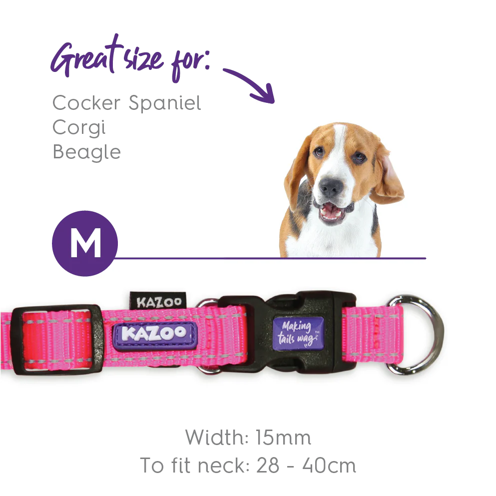 Classic Easy-clip Dog Collar - Pink - Image 7