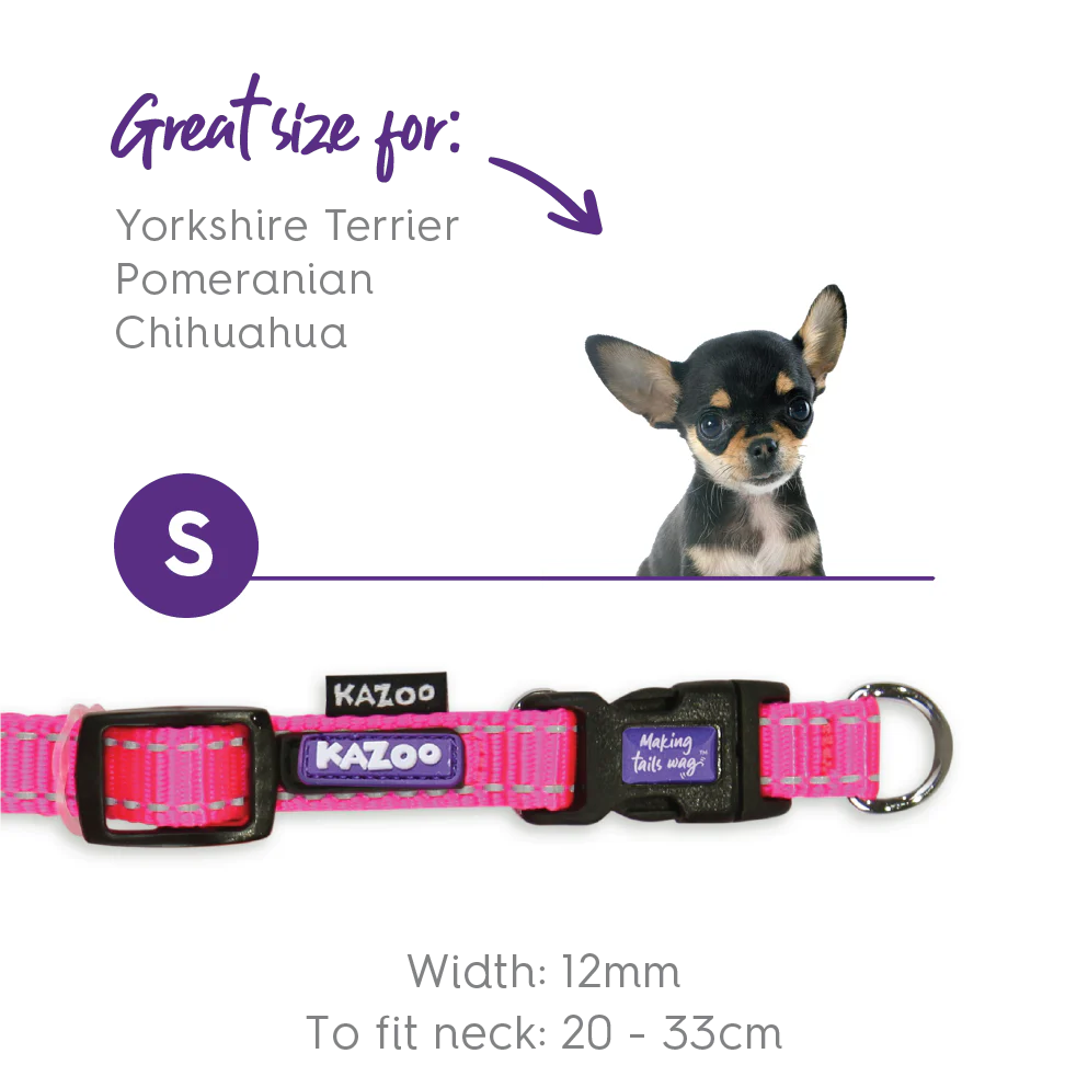Classic Easy-clip Dog Collar - Pink - Image 9