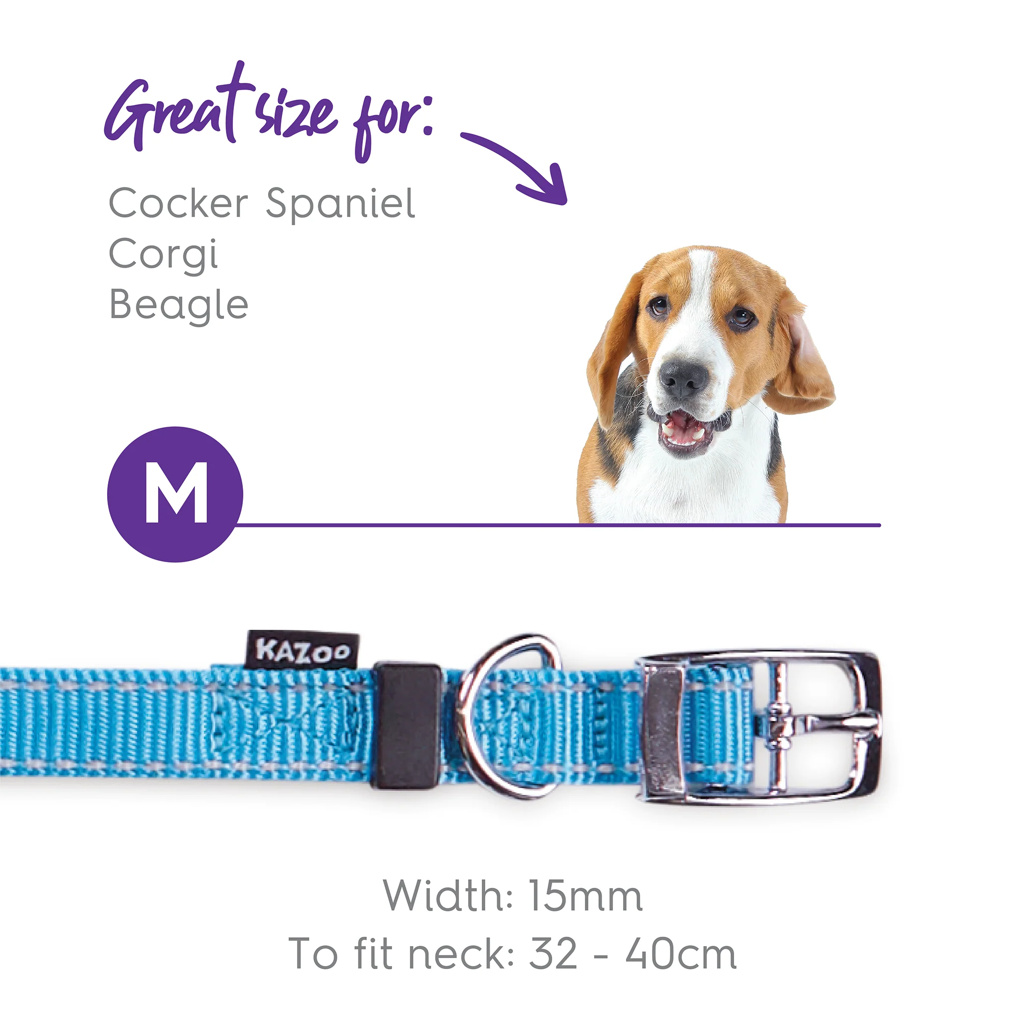 Classic Dog Collar - Aqua - Image 7
