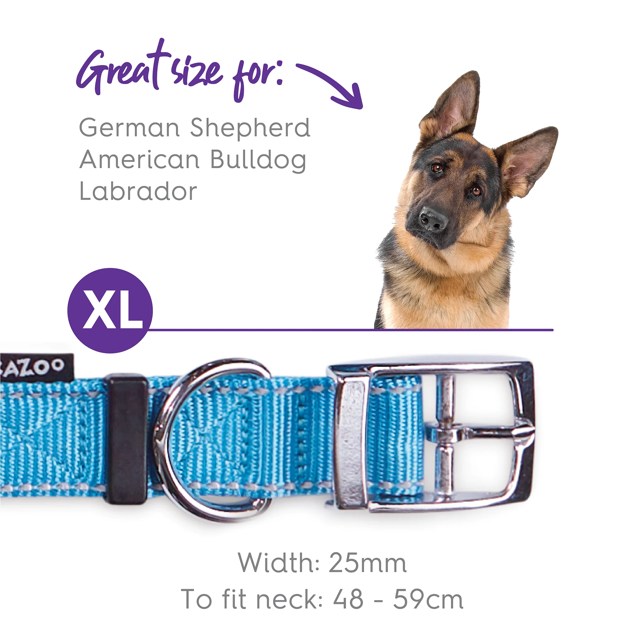 Classic Dog Collar - Aqua - Image 9