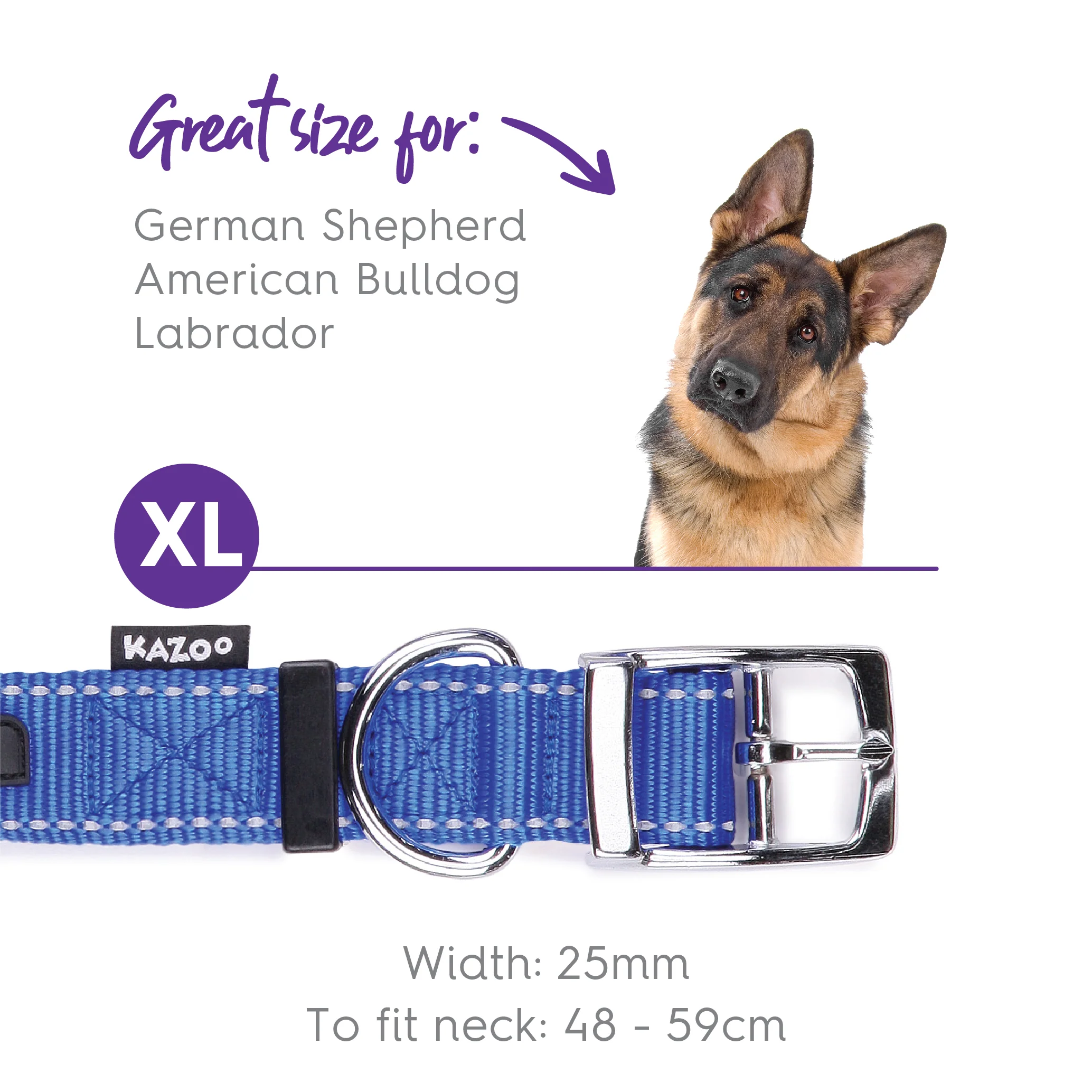 Classic Dog Collar - Blue - Image 10