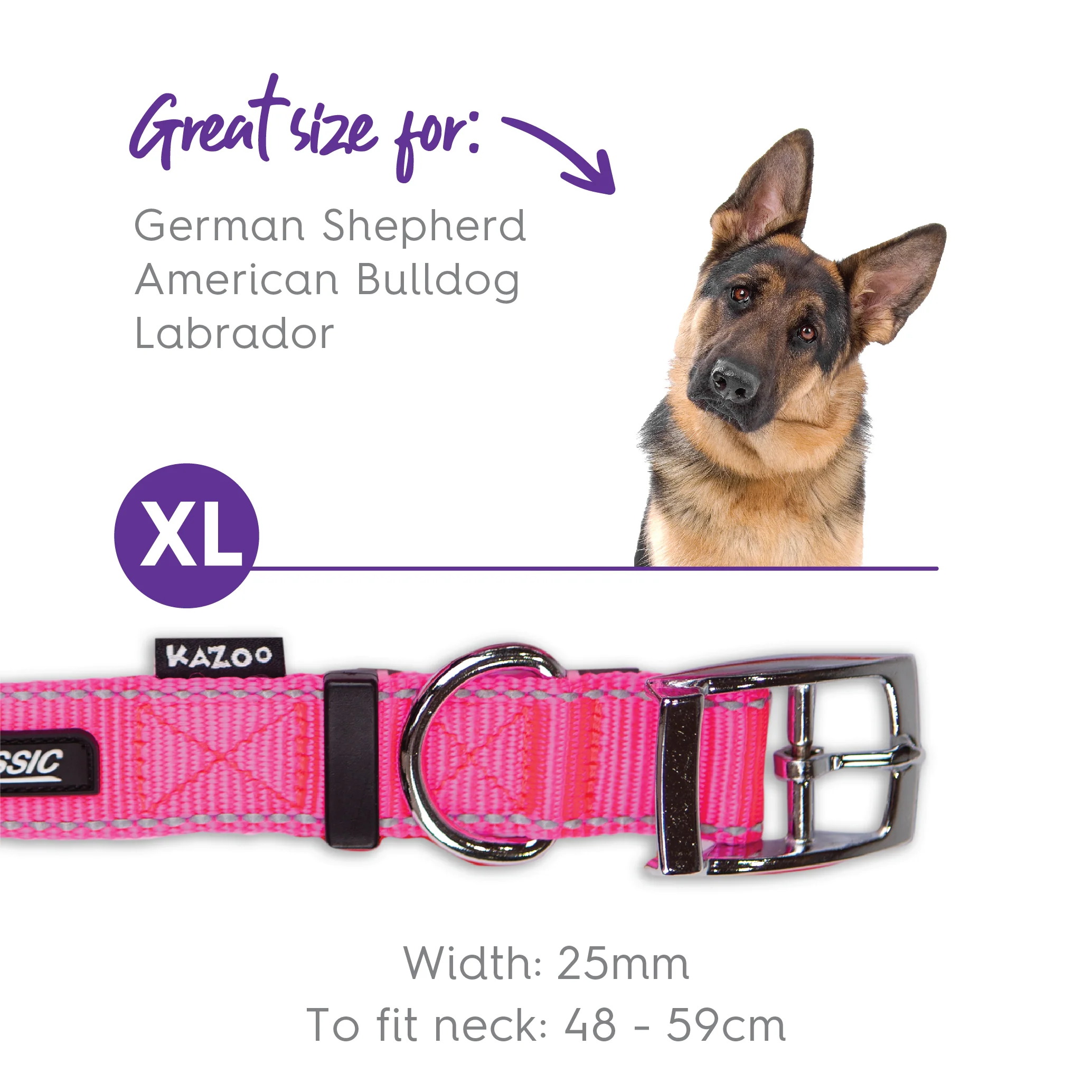 Classic Dog Collar - Pink - Image 10