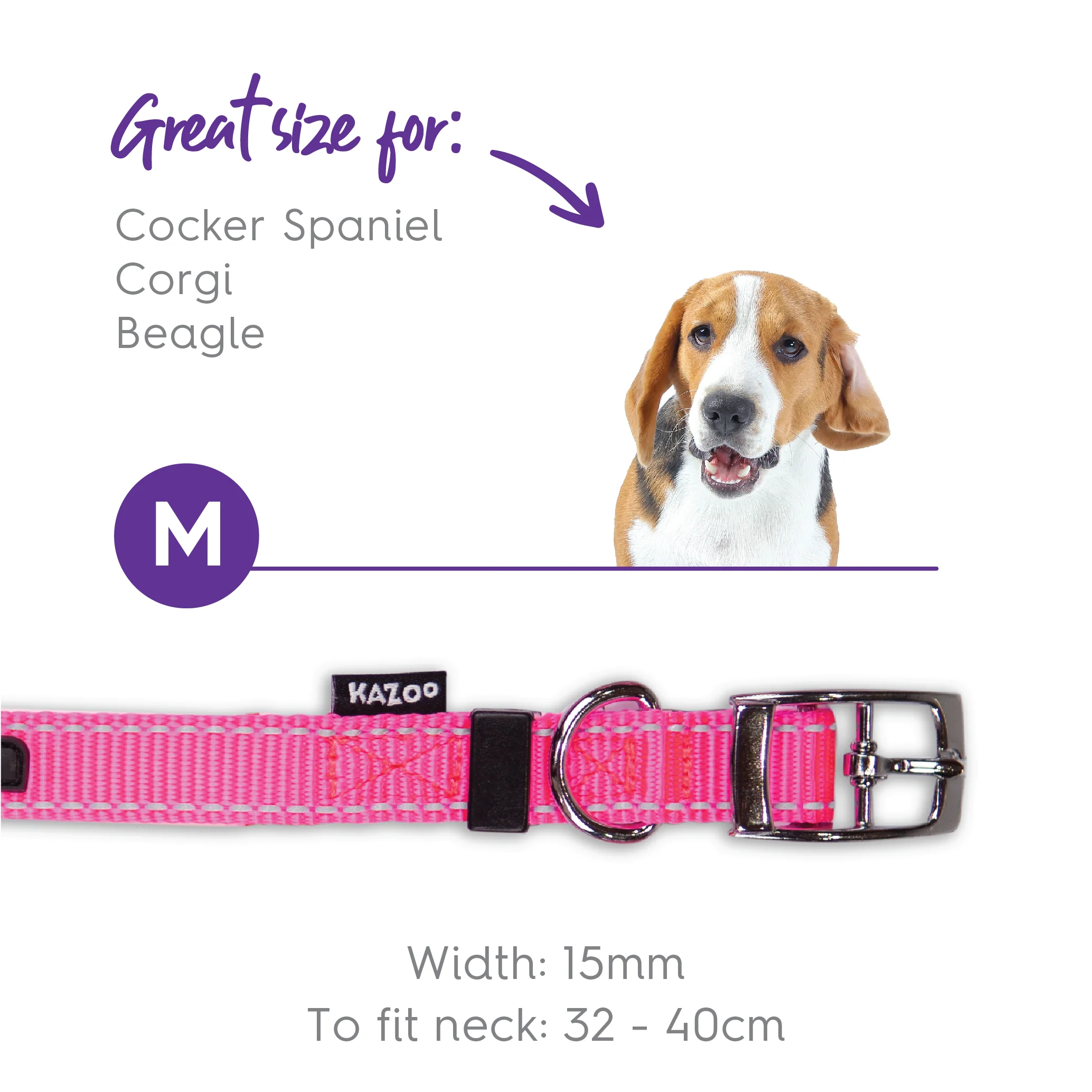 Classic Dog Collar - Pink - Image 9
