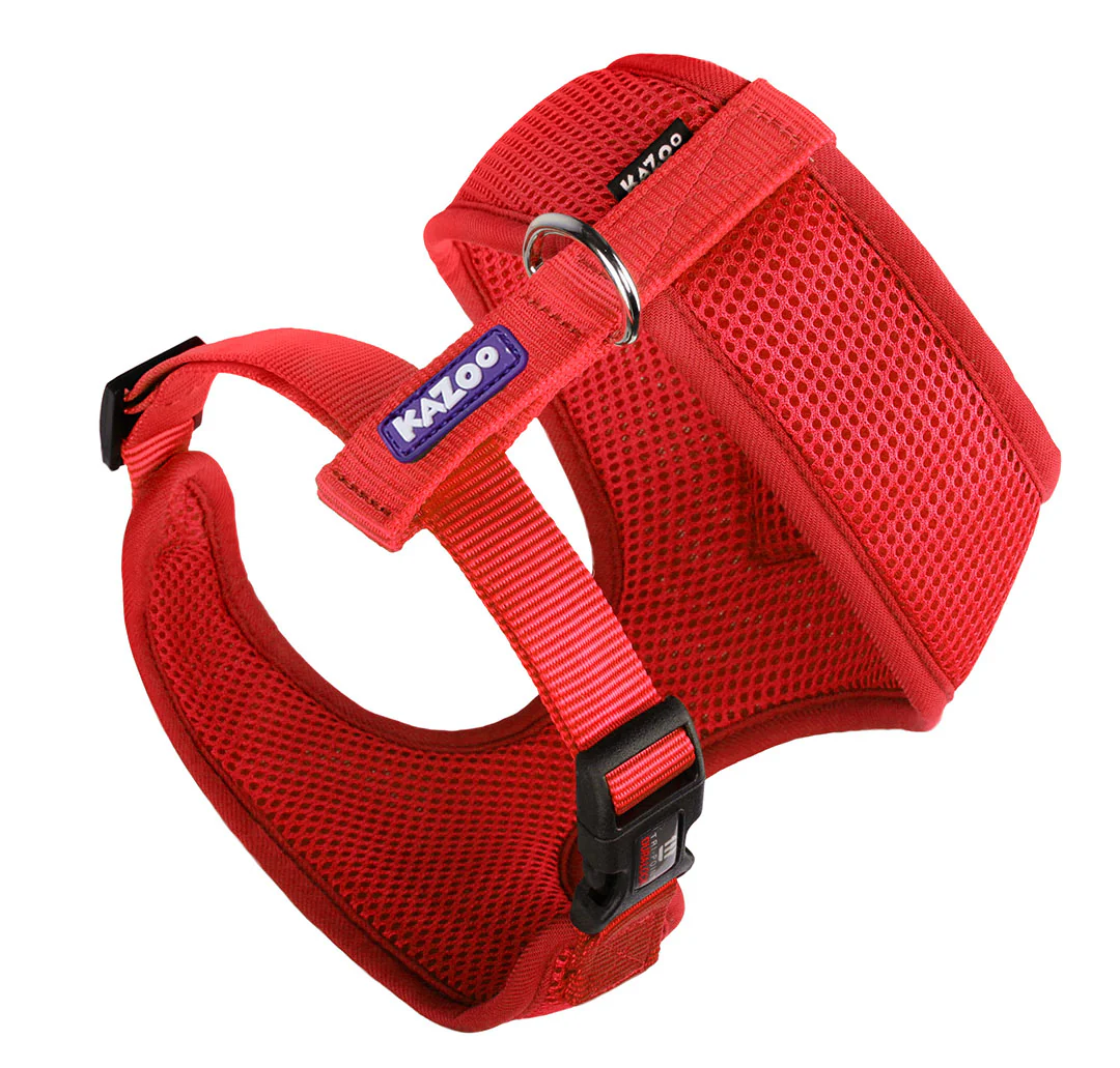 Classic Soft Walking Dog Harness - Red - Image 5
