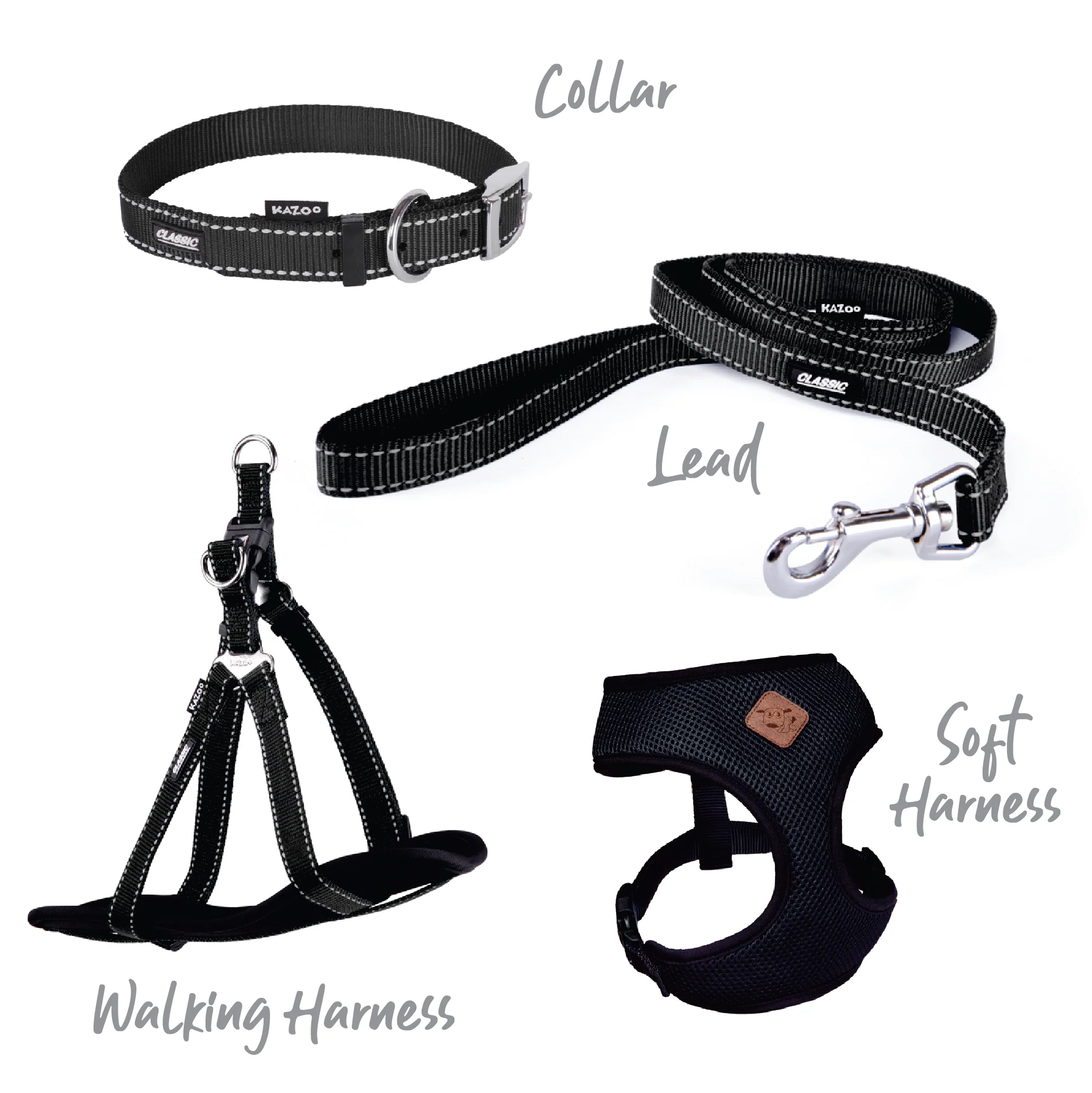 Classic Walking Dog Harness - Black - Image 2