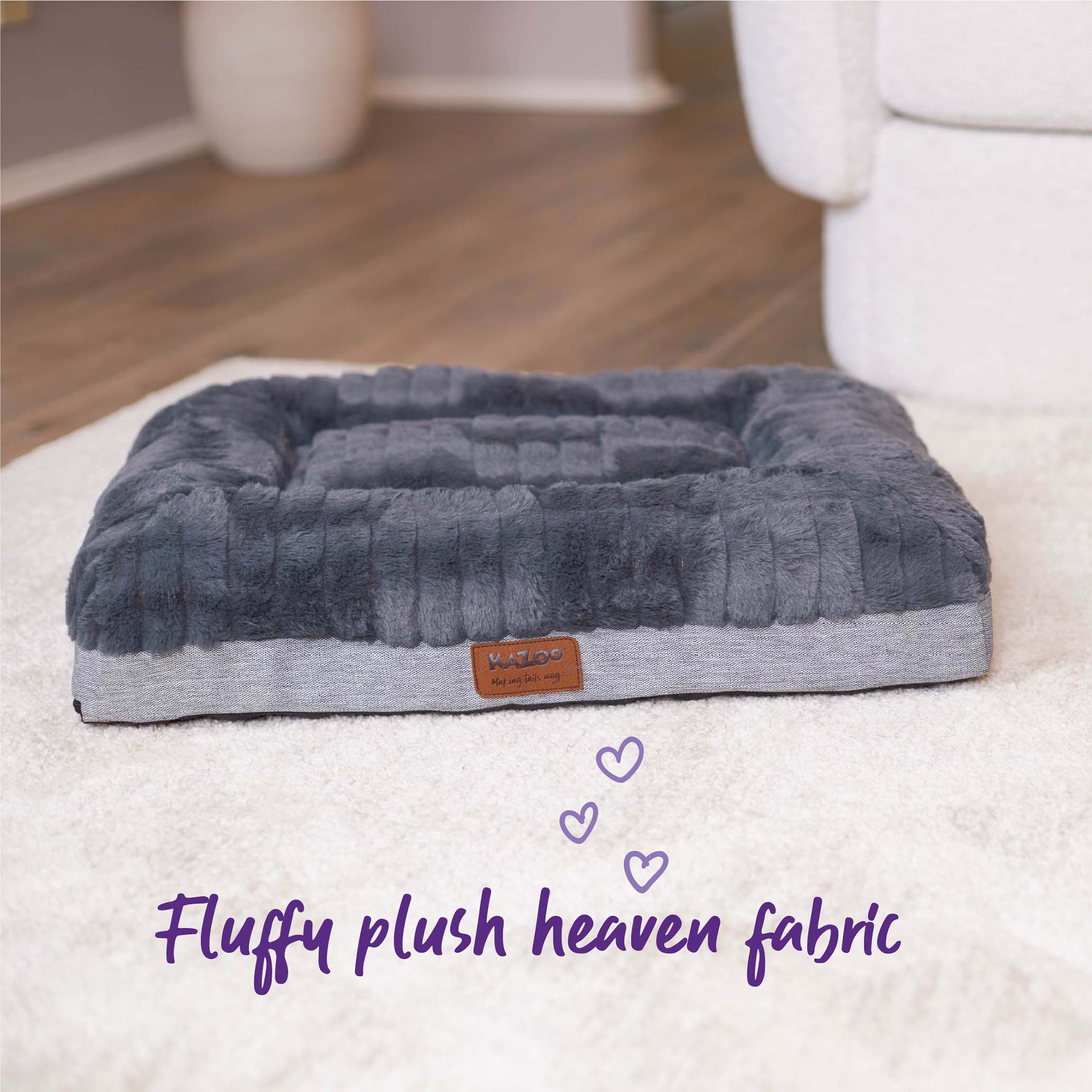 Cloud Comfort Cat Bed - Dark Grey - Image 3