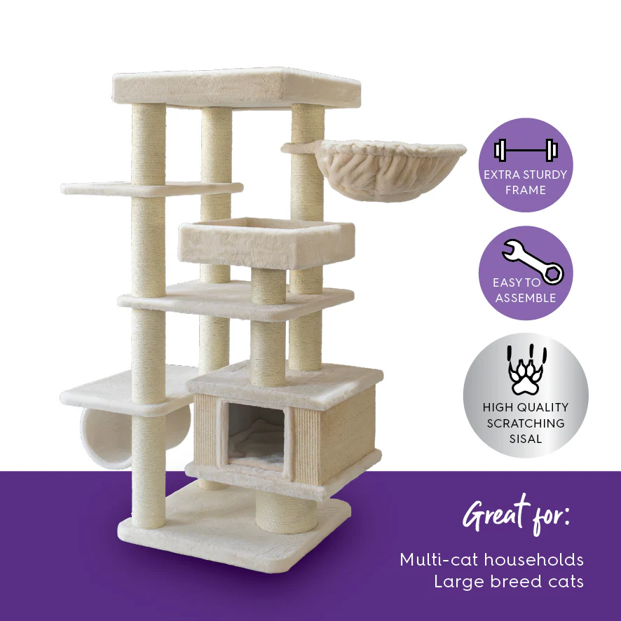Cloud Nine Catnap Tower - Cream - Image 4