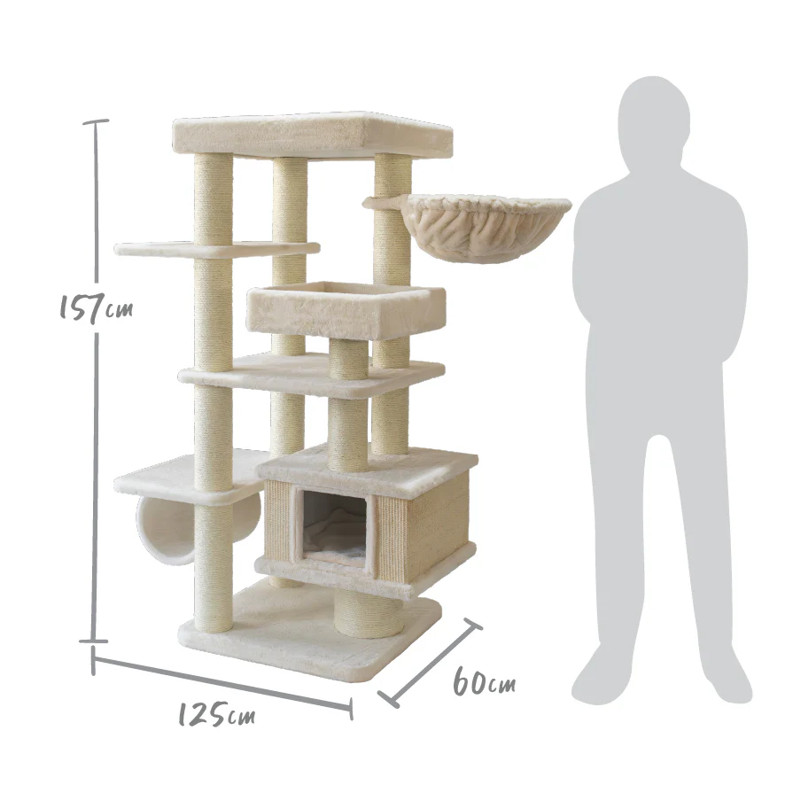 Cloud Nine Catnap Tower - Cream - Image 6