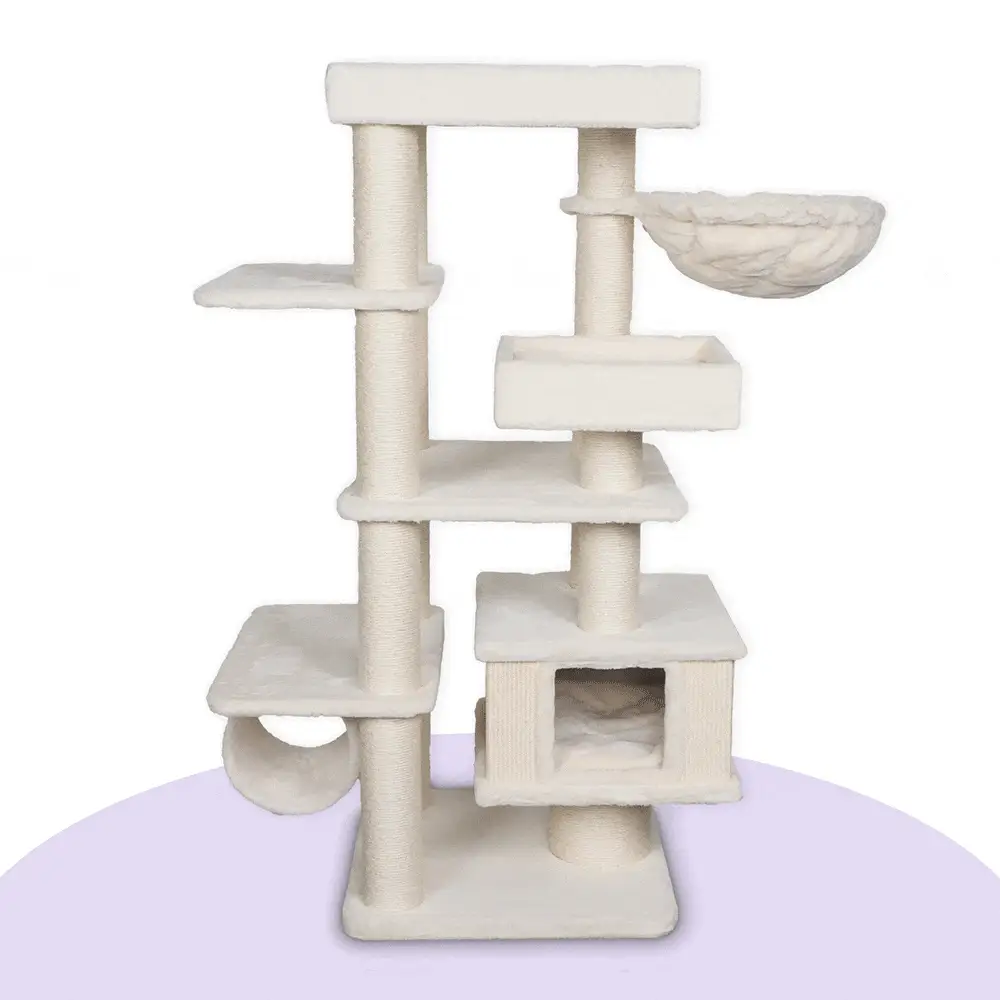 Cloud Nine Catnap Tower - Cream - Image 9