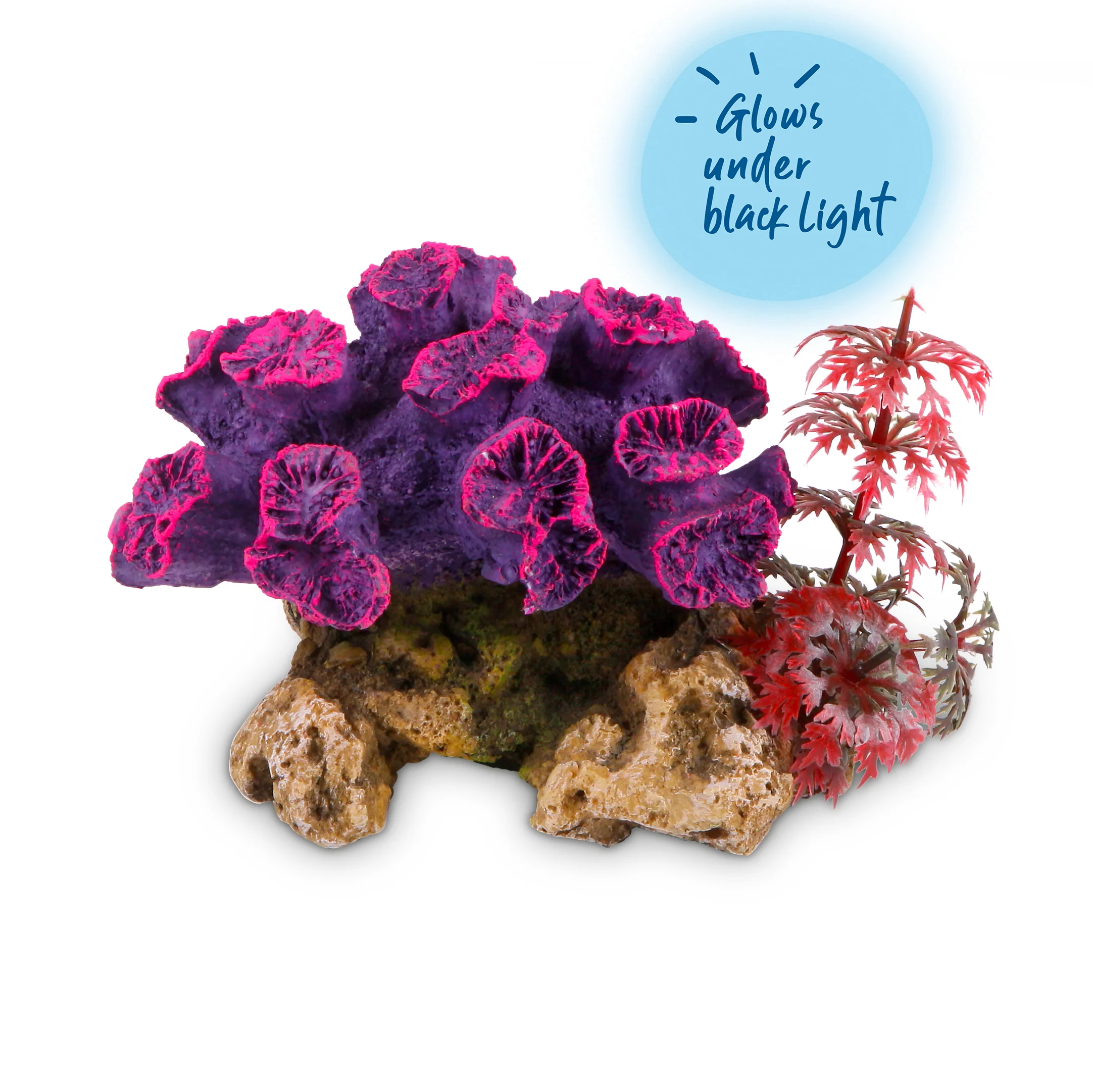 Coral With Plant Aquarium Ornament
