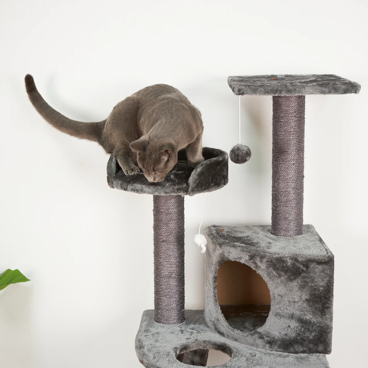 Corner 3 Level Cat Playground - Charcoal - Image 8