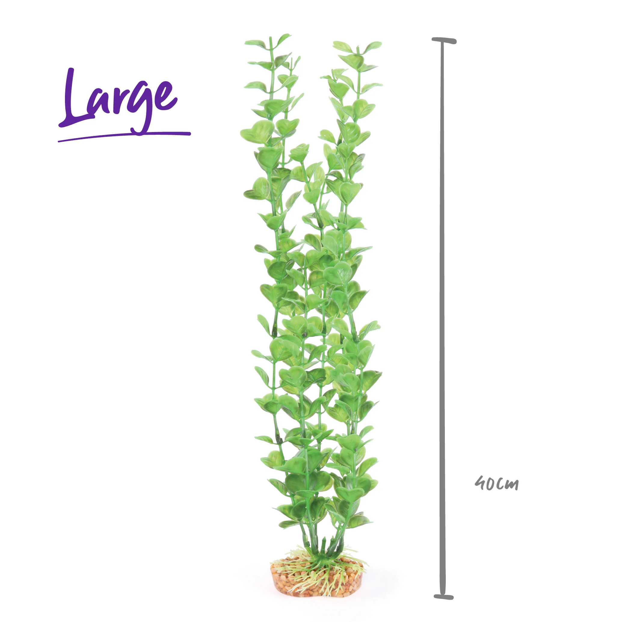 Decorative Aquarium Plant - Medium Leaf Green - Image 4