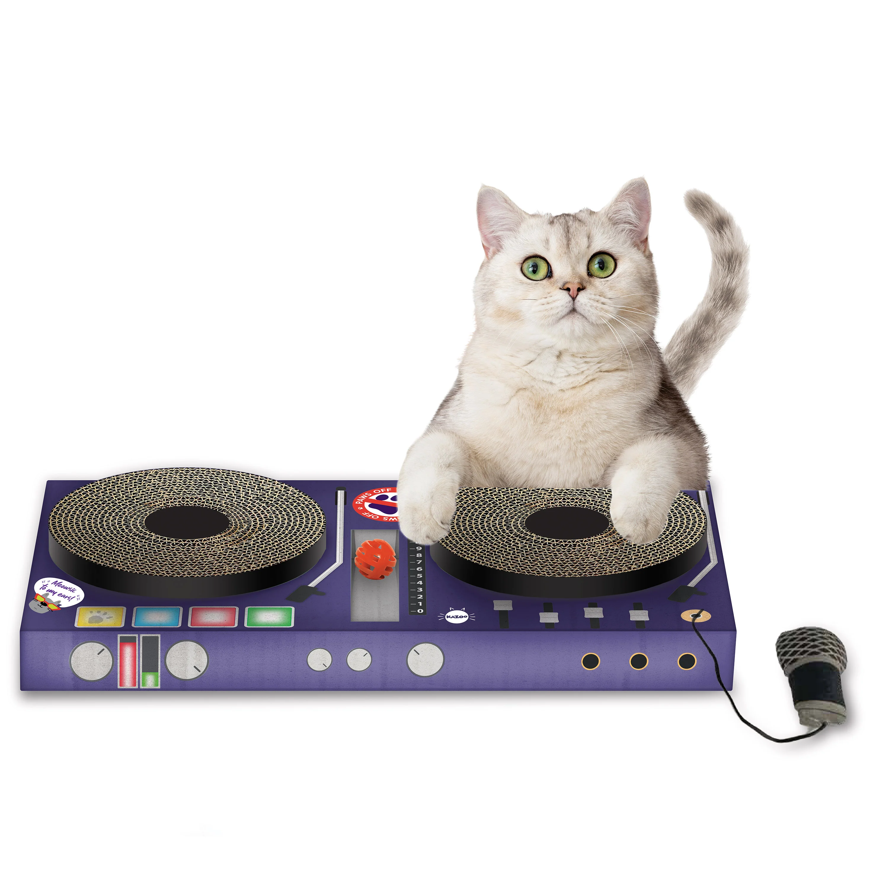 DJ Scratchez Cardboard Cat Scratcher - Image 3