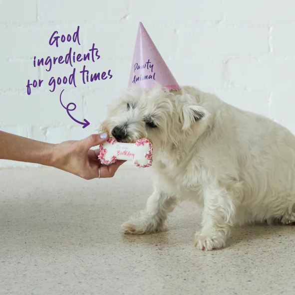 Dog Birthday Bone Cake - Pink - Image 2