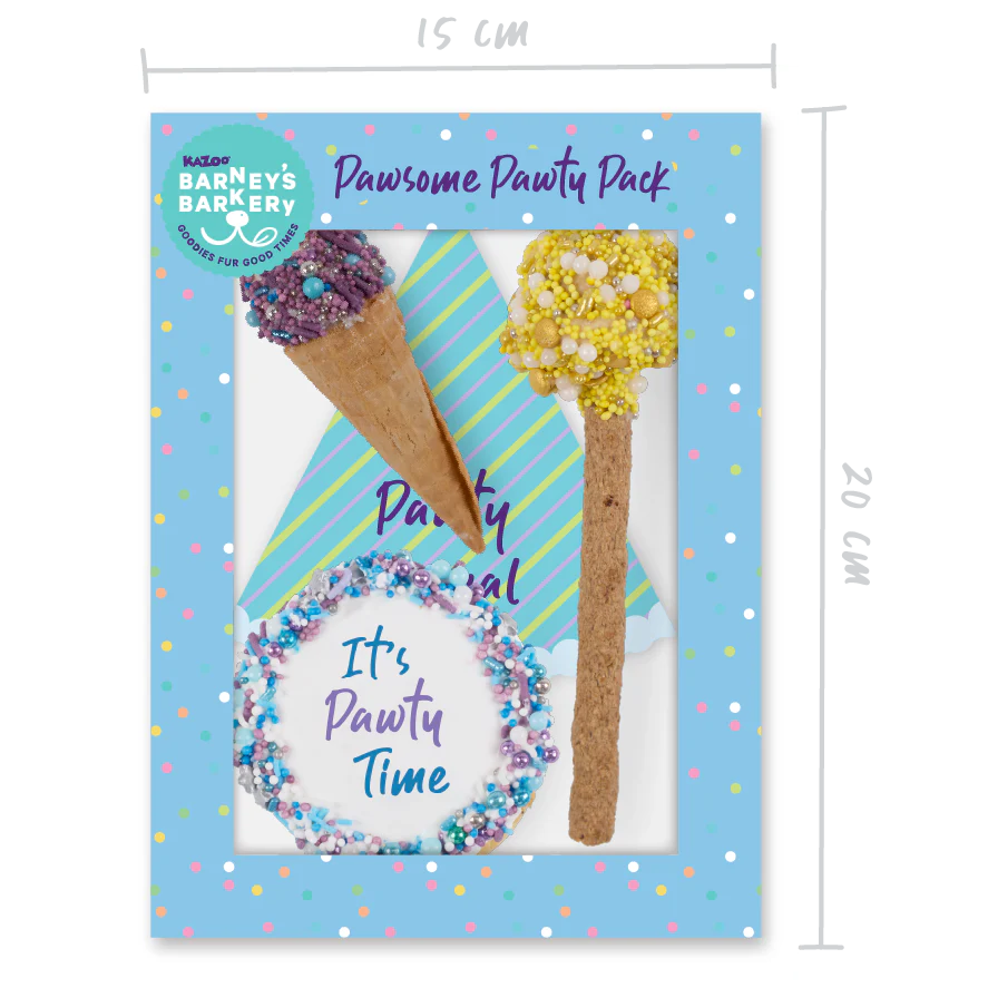 Dog Birthday Treats Party Pack - Blue - Image 3