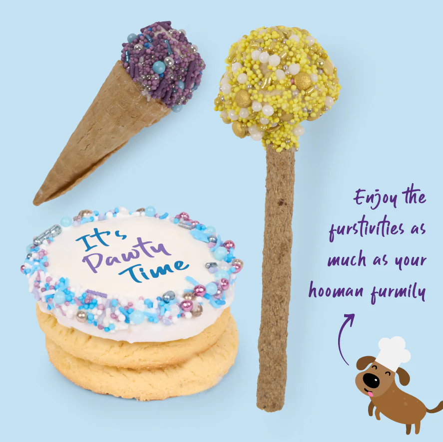 Dog Birthday Treats Party Pack - Blue - Image 4