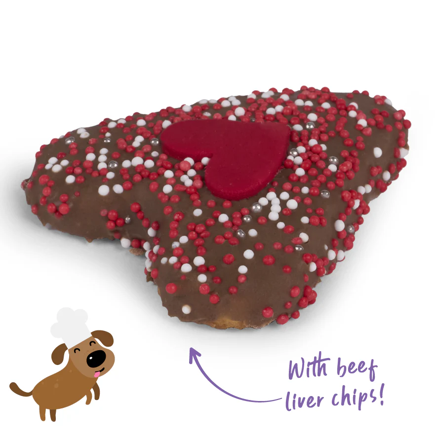 Dog Heart Cookie - Carob - Image 3