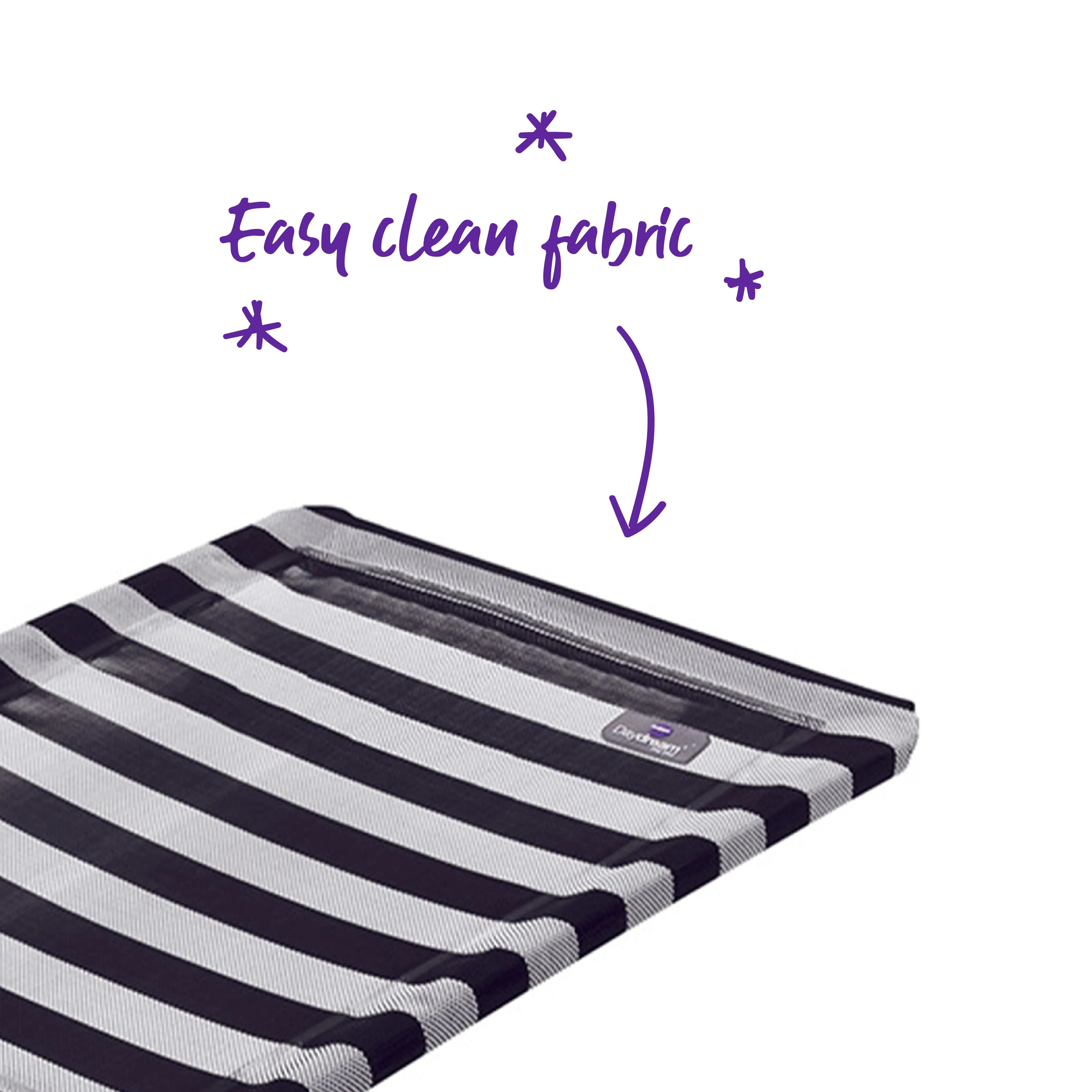 Everyday Outdoor Bed - Replacement Cover - Black & White - Image 3