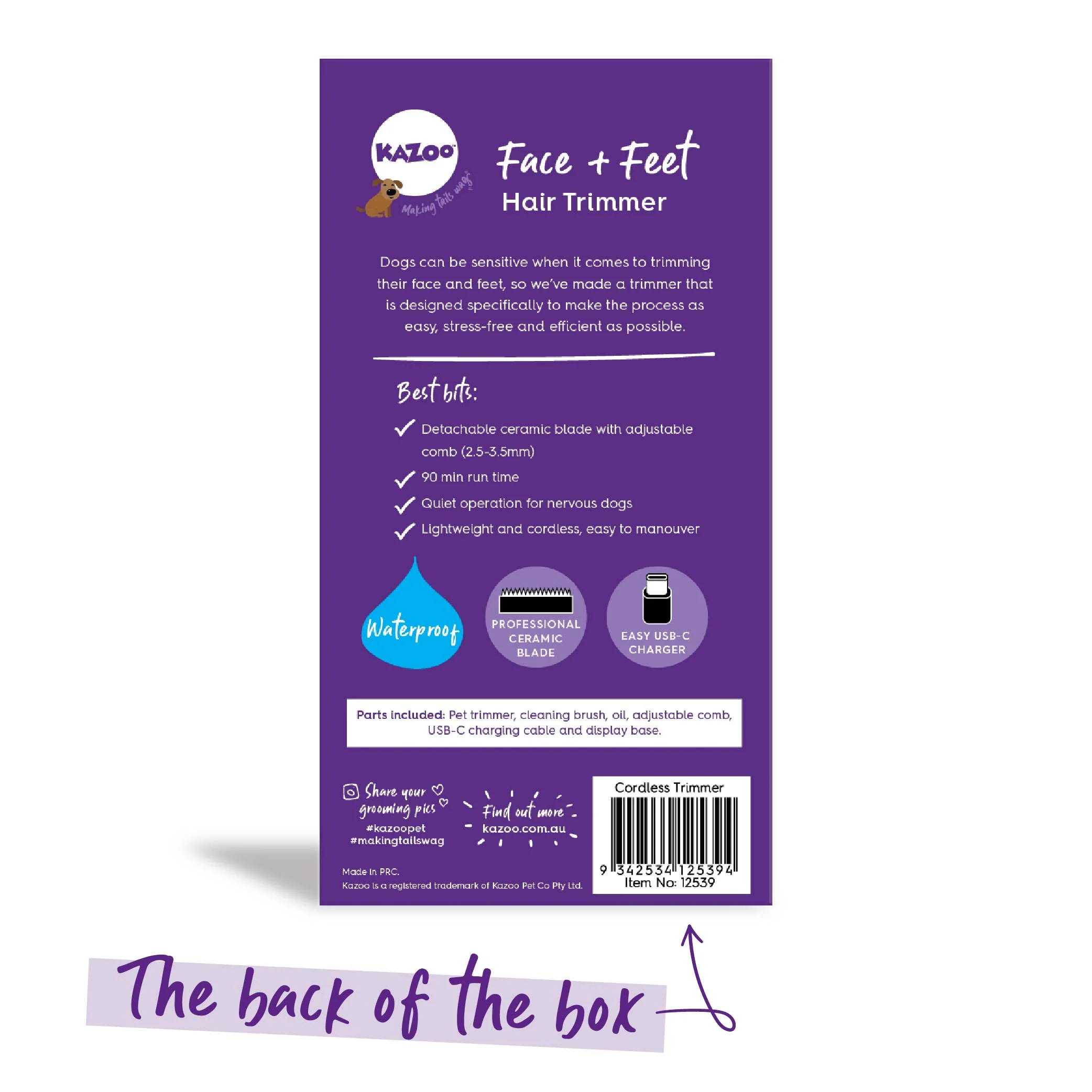 Face & Feet Dog Hair Trimmer - Image 3