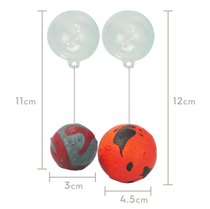 Floating Dinosaur Meteorite Aquarium Decorations - 2 Pack - Image 3