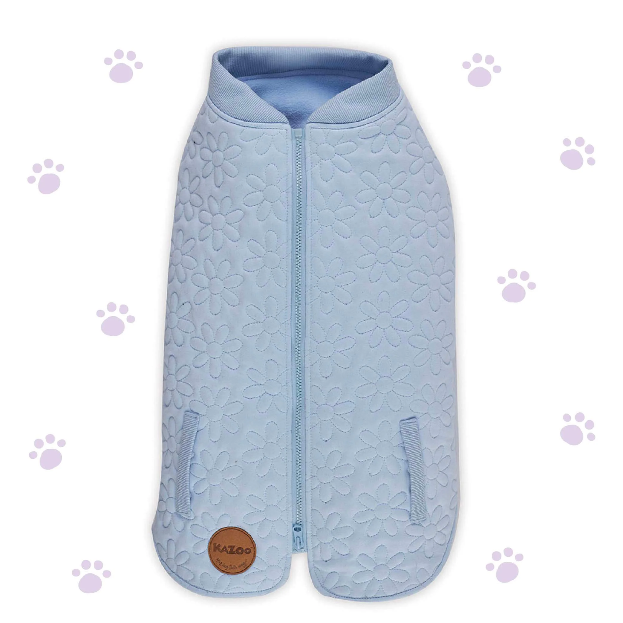 Flower Dog Jacket - Blue - Image 2