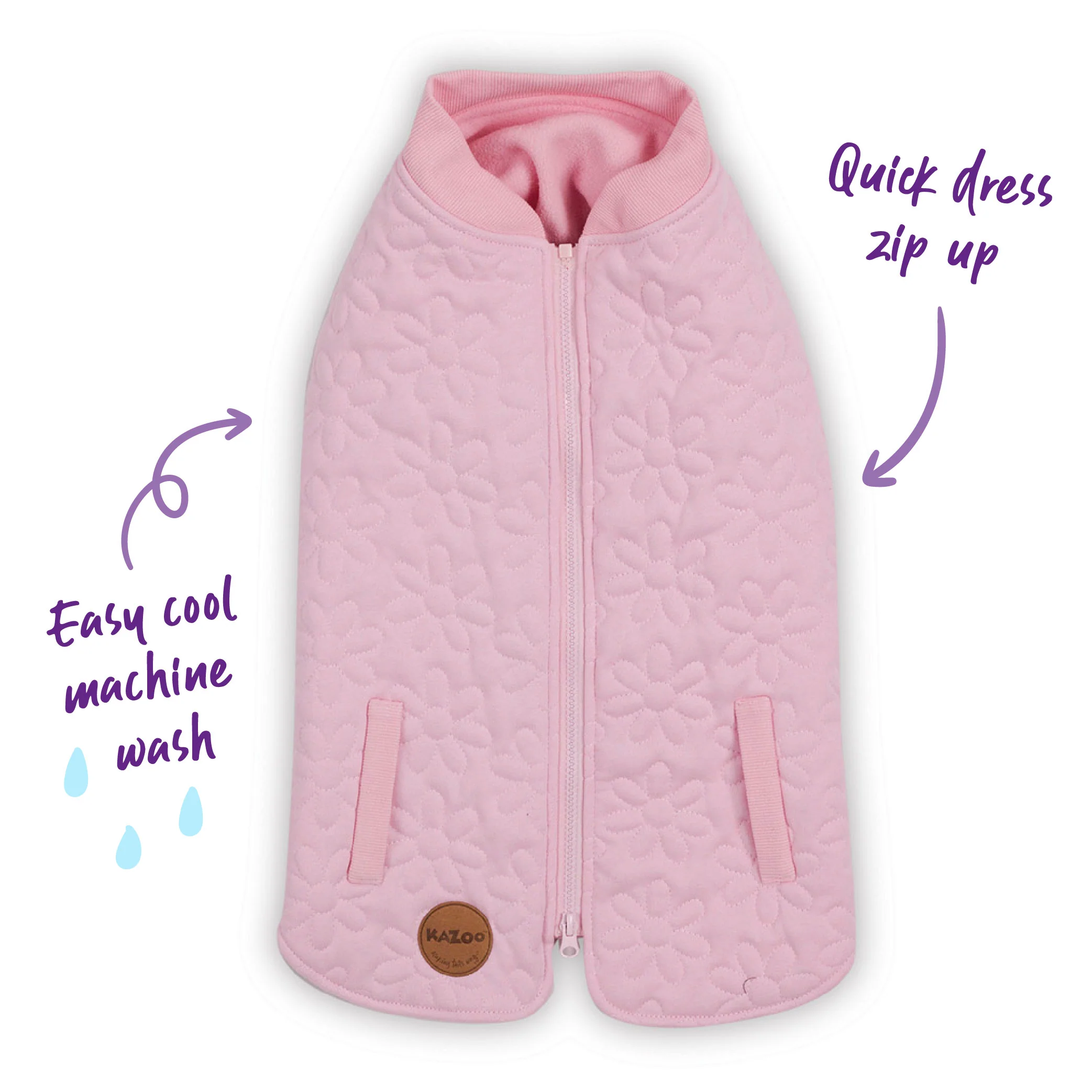 Flower Dog Jacket - Pink - Image 2