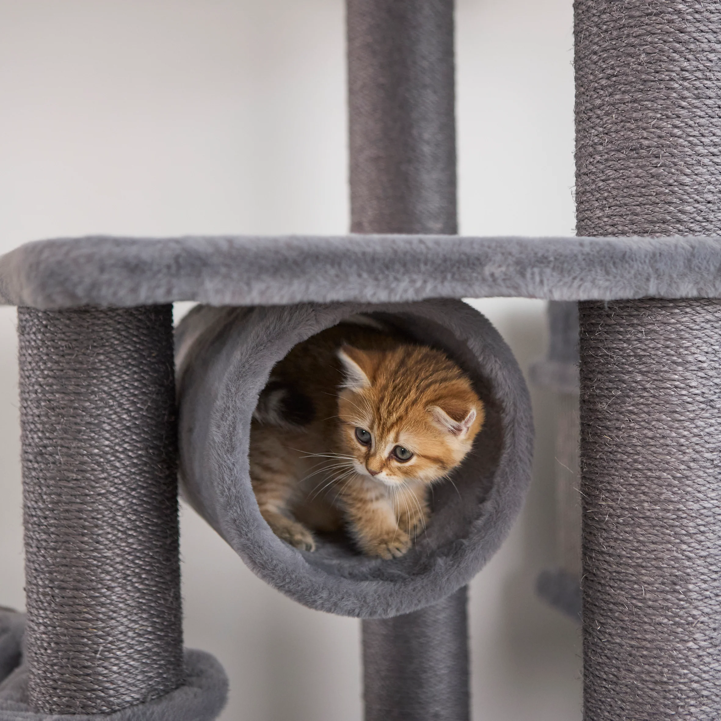 Hide & Climb Cat Tree - Grey - Image 5