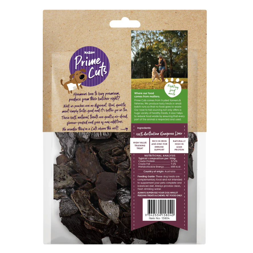 Aussie Kangaroo Liver Chips Dog Treat - Image 3