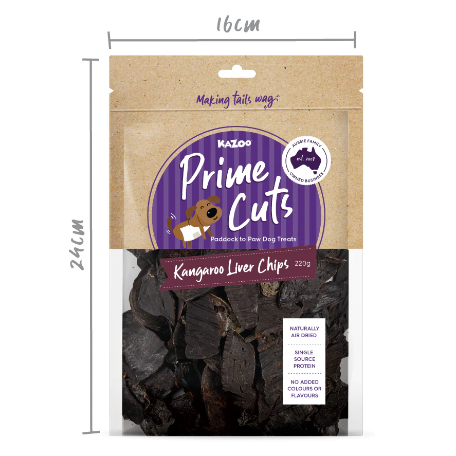 Aussie Kangaroo Liver Chips Dog Treat - Image 6