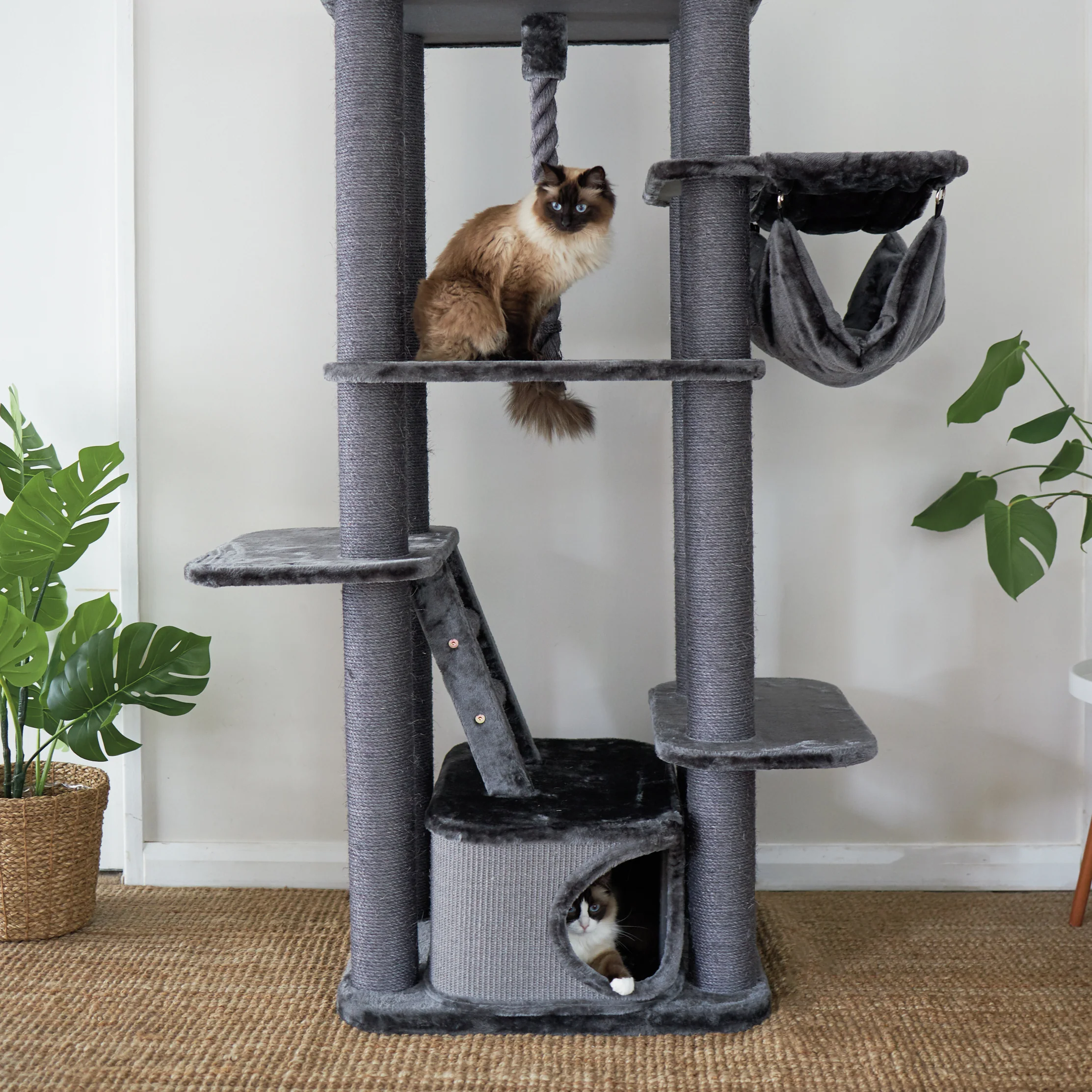 Kitty Climb Playground - Charcoal - Image 13