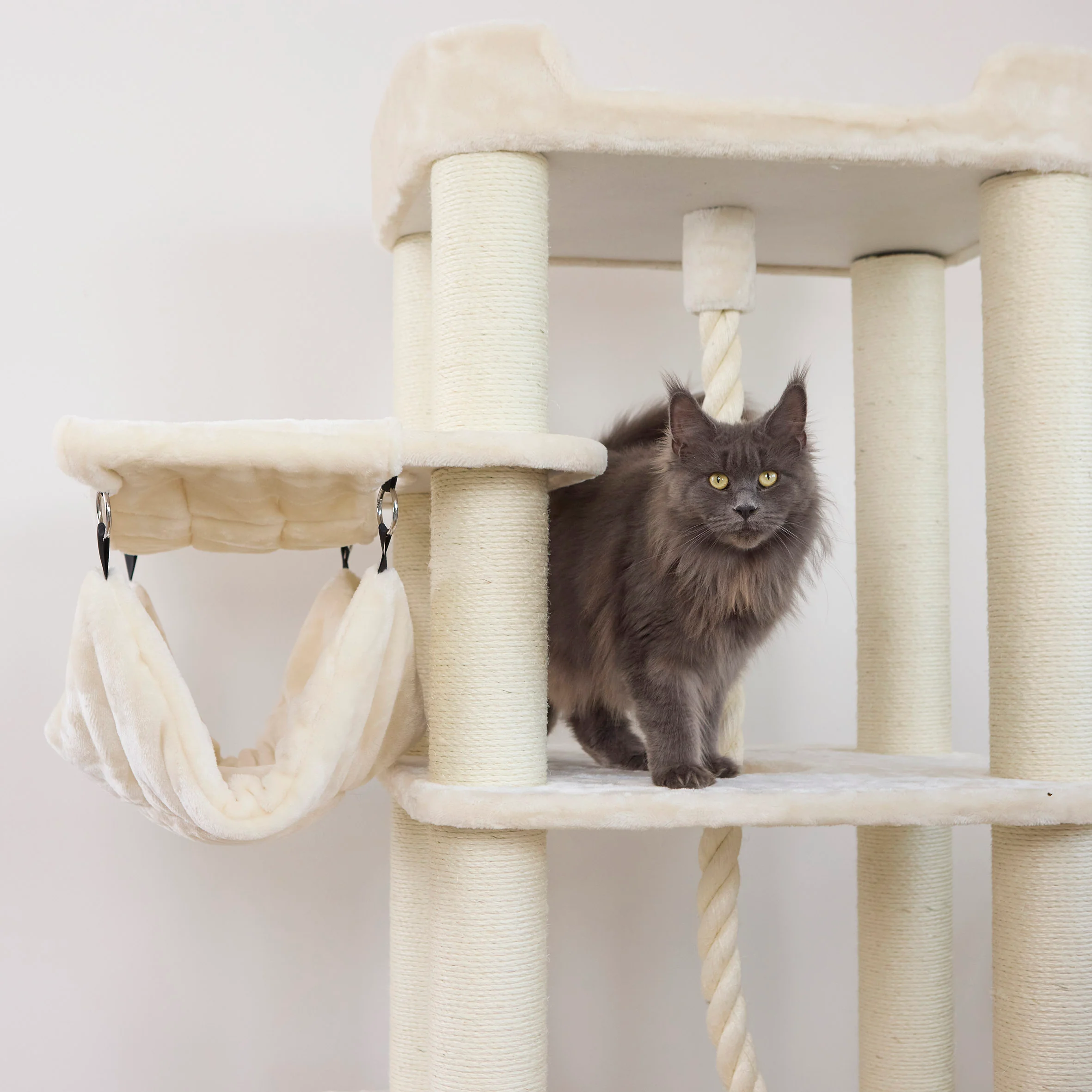 Kitty Climb Playground - Cream - Image 11