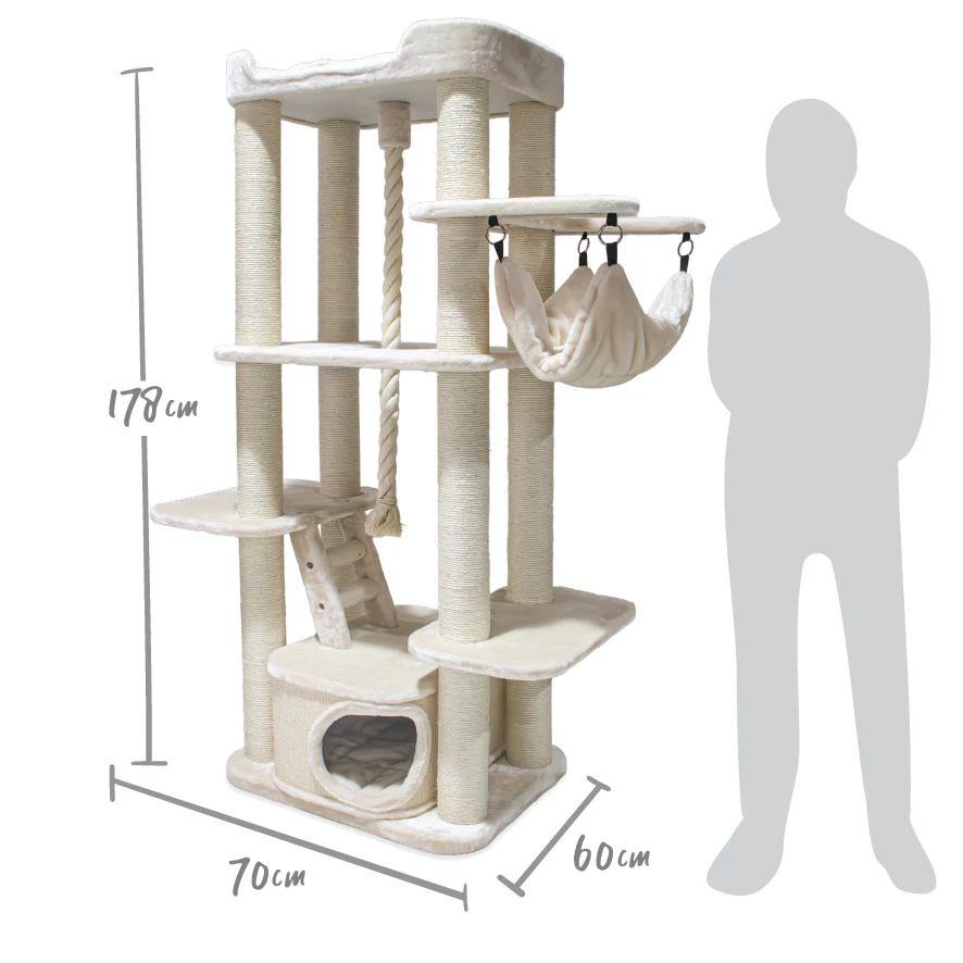 Kitty Climb Playground - Cream - Image 6