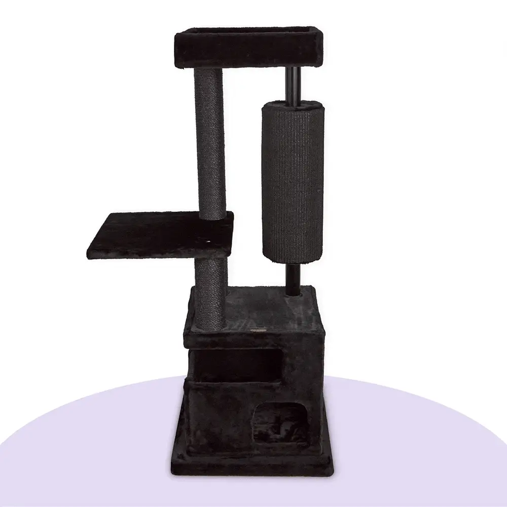 Kitty Scratch Barrel Cat Tree - Black - Image 4
