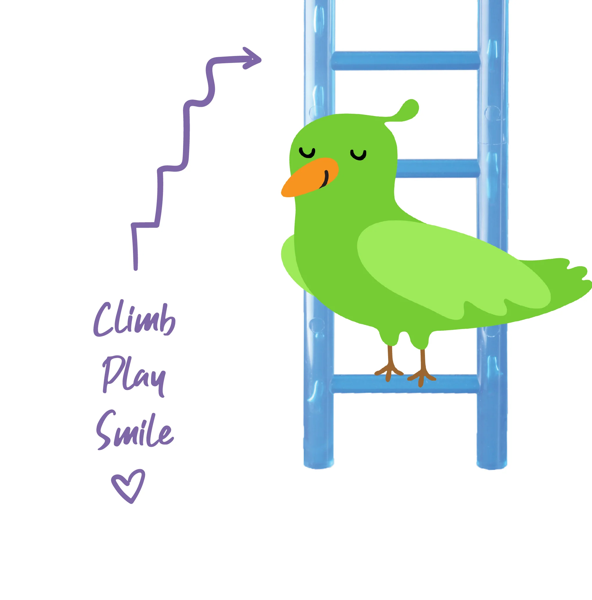 Bird Ladder 6-Step Deco - Image 2
