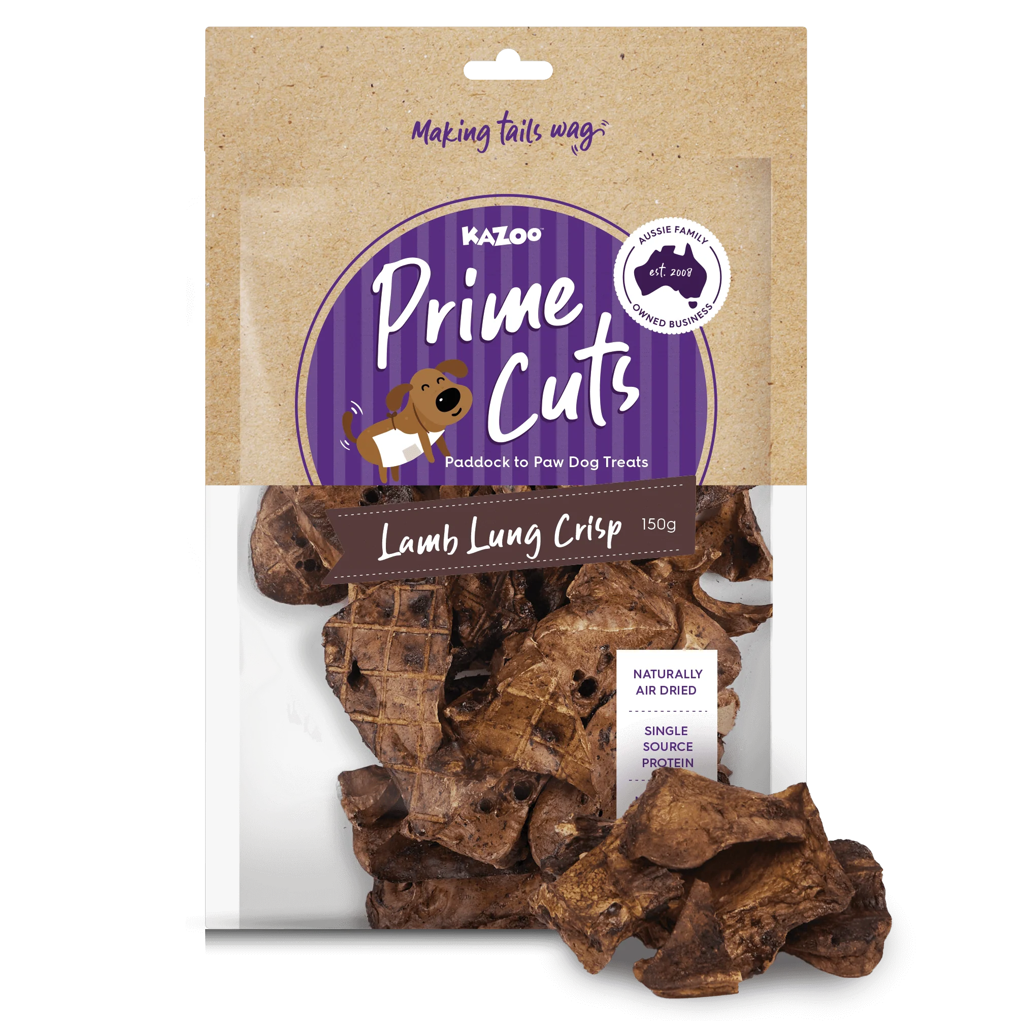 Aussie Lamb Lung Crisps Dog Treats - Image 7