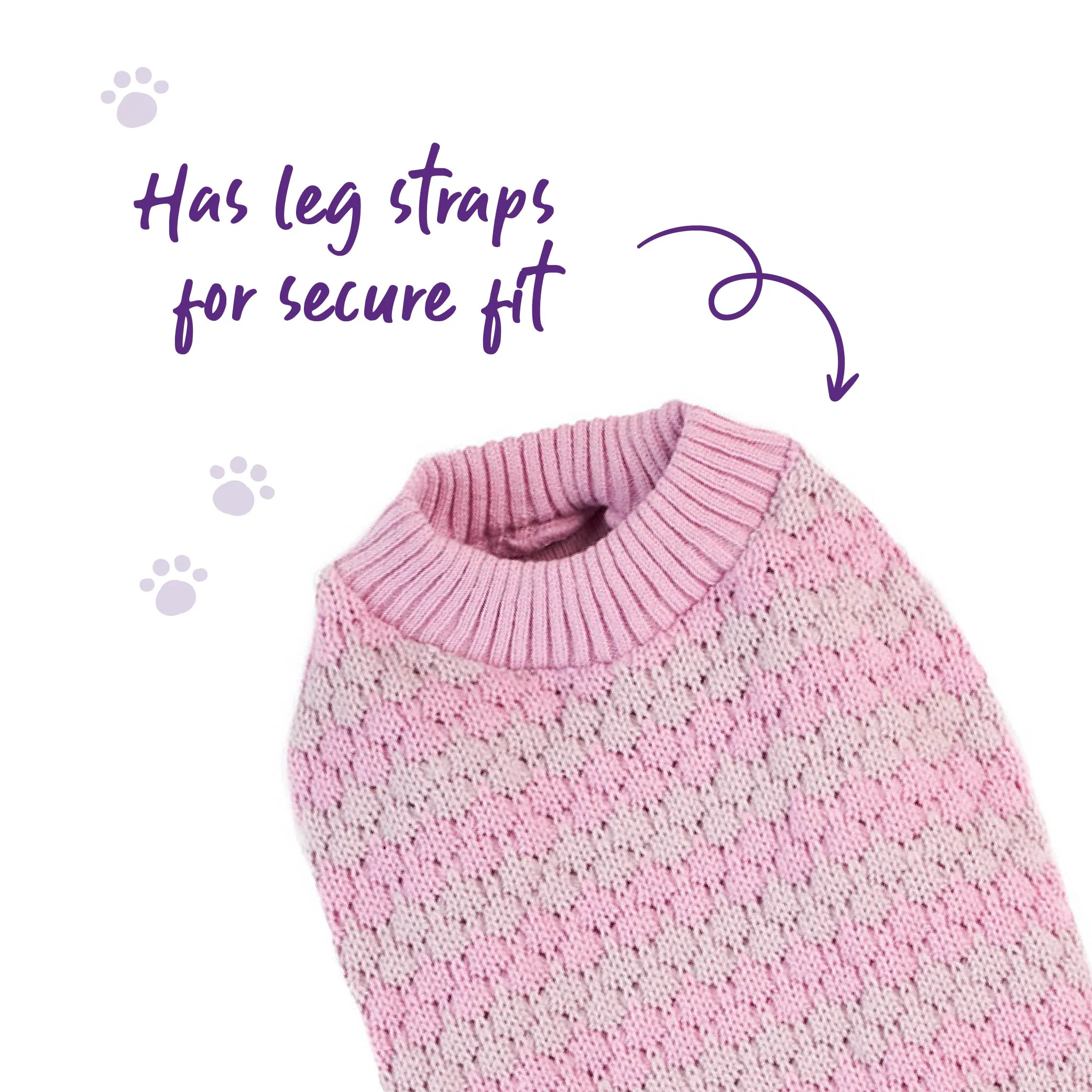 Lilac Posy Dog Jumper - Image 5